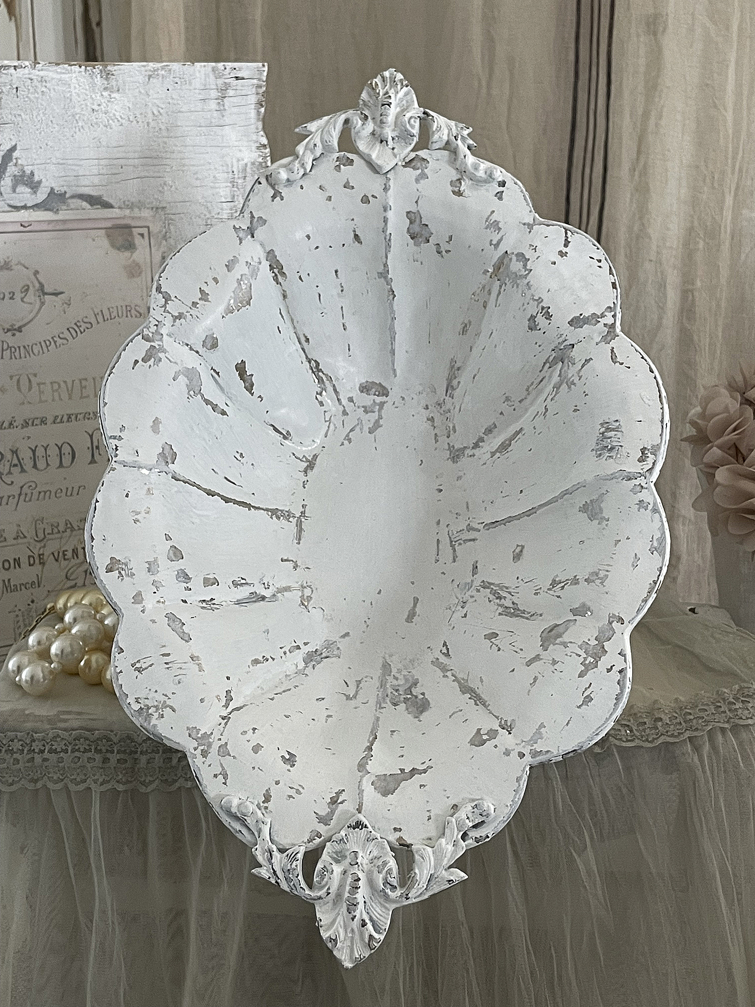 Antike große ovale Schale / Jardiniere im Shabbykleid*** Antike große ovale Schale / Jardiniere im Shabbykleid***
