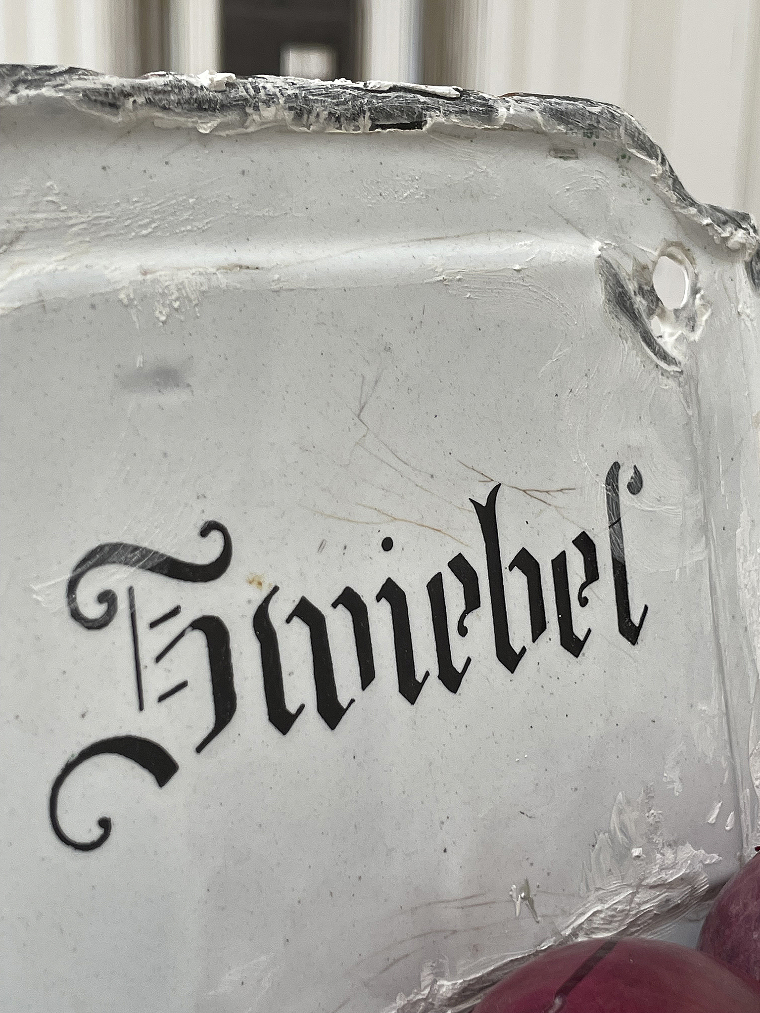 Vintage Zwiebel/Wand-Topf/Emaille*** Vintage Zwiebel/Wand-Topf/Emaille***