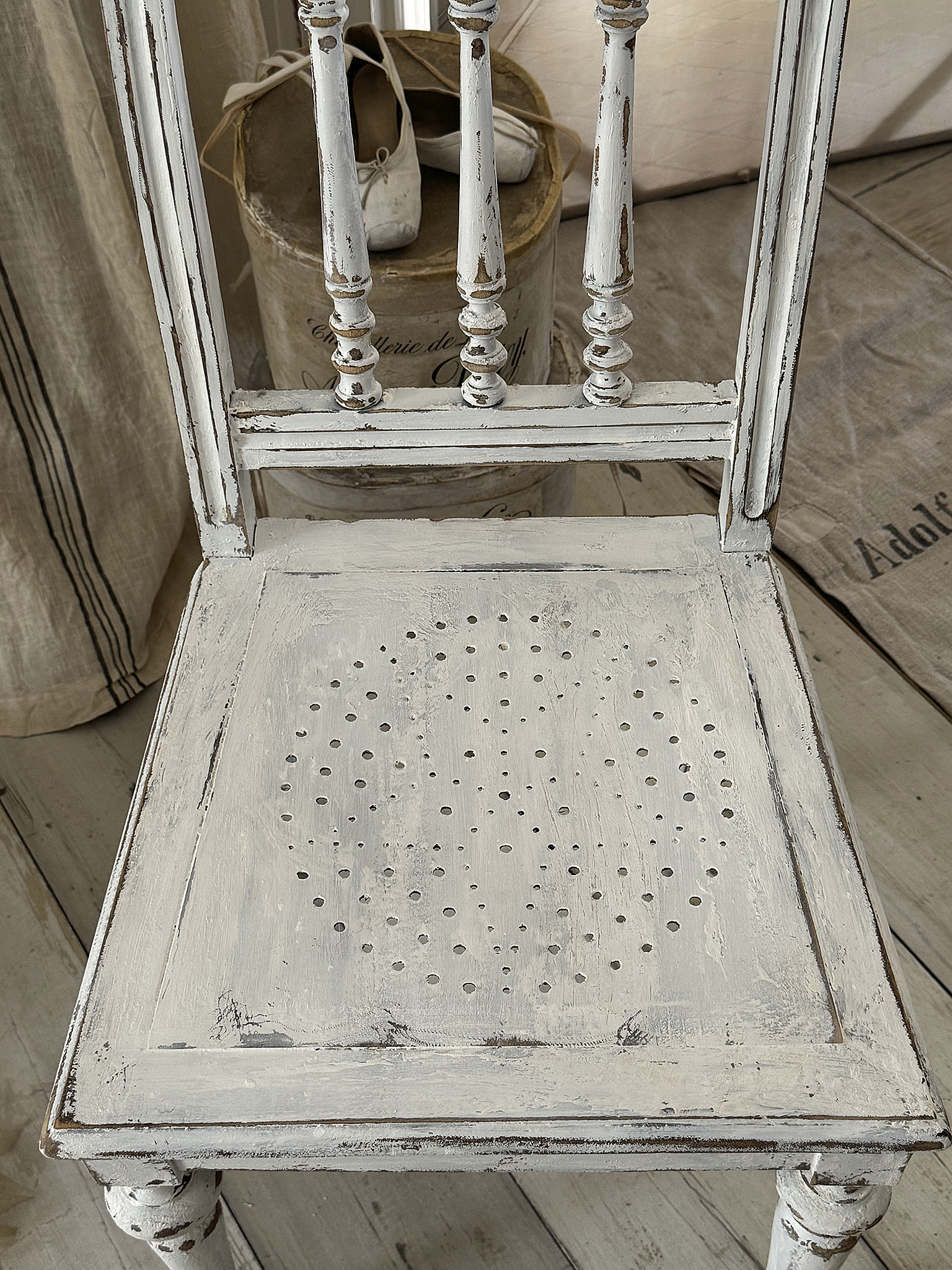 Bezaubernder Gründerzeitstuhl im authentischen Shabby Chic***
