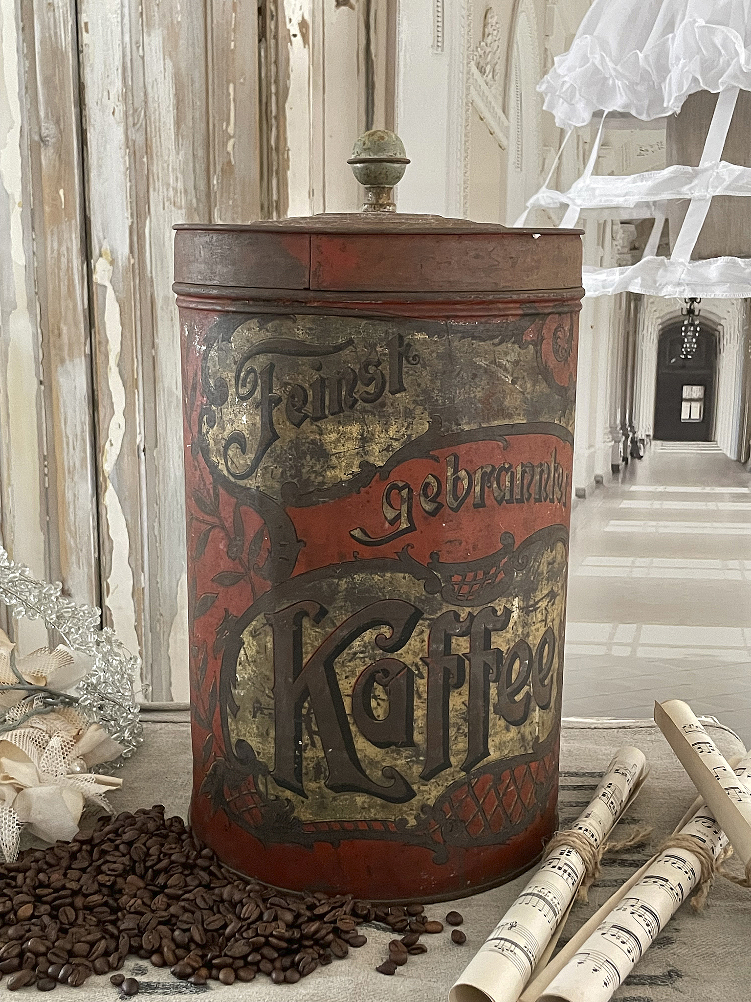 Große antike Kaffee Vintage Dose*** Große antike Kaffee Vintage Dose***