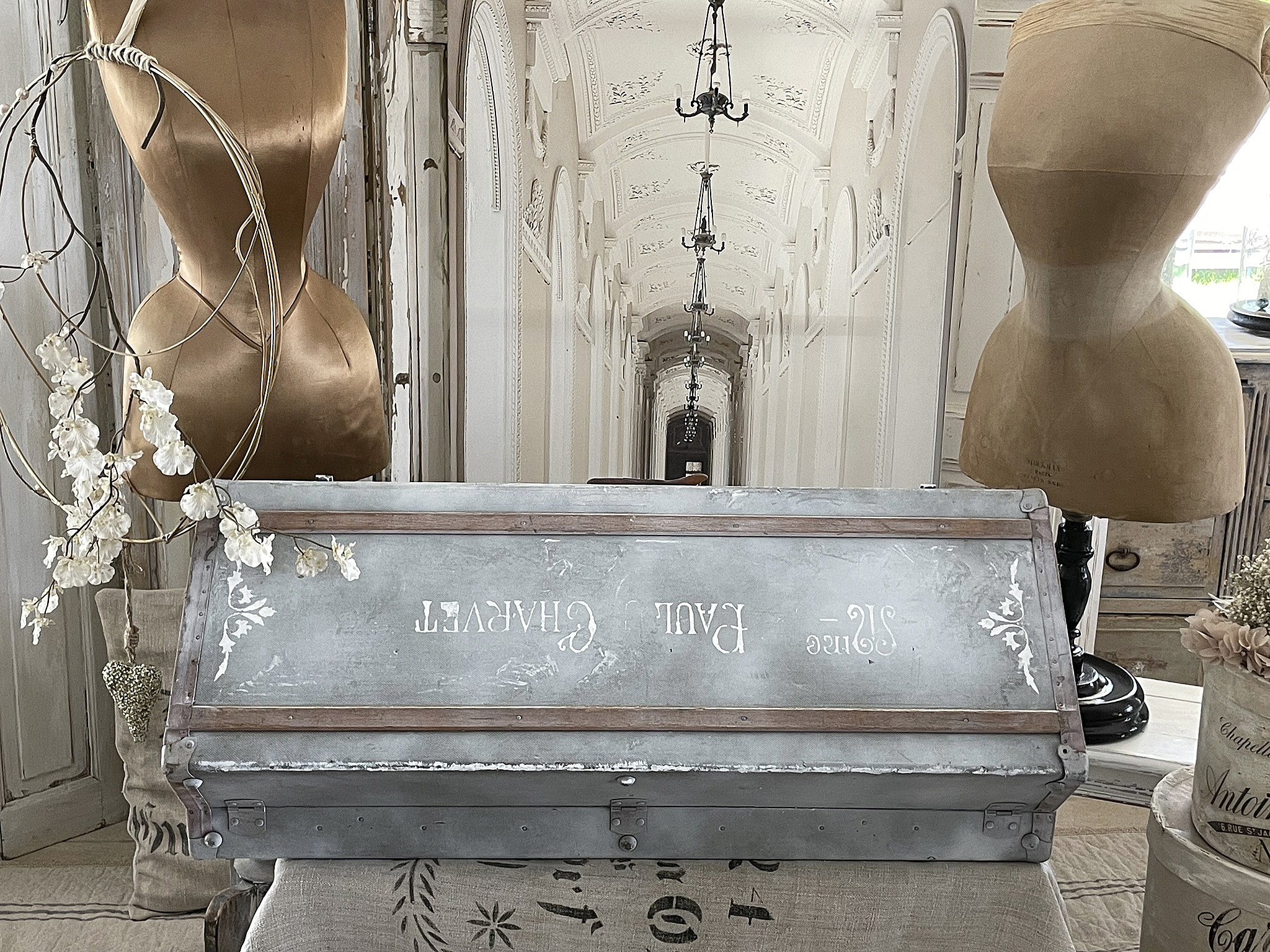 Alte lange Vintage-Kiste Paul*** Alte lange Vintage-Kiste Paul***