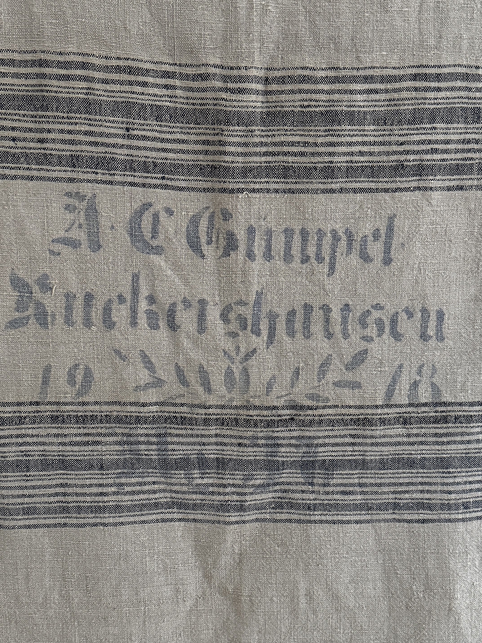 Alter Leinensack mit Originaldruck 1918***