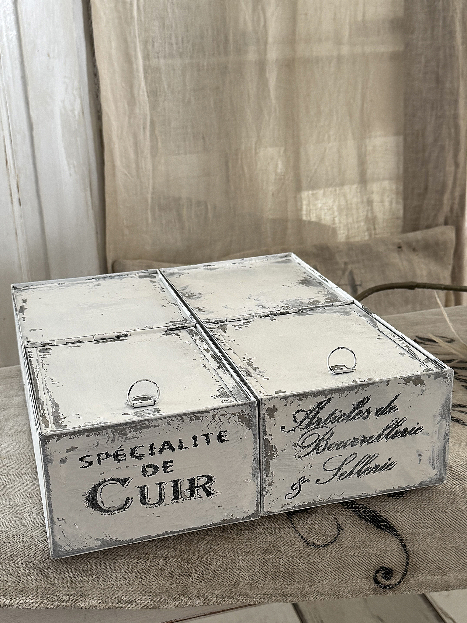 Duo alte Zinkblechkisten Specialite***