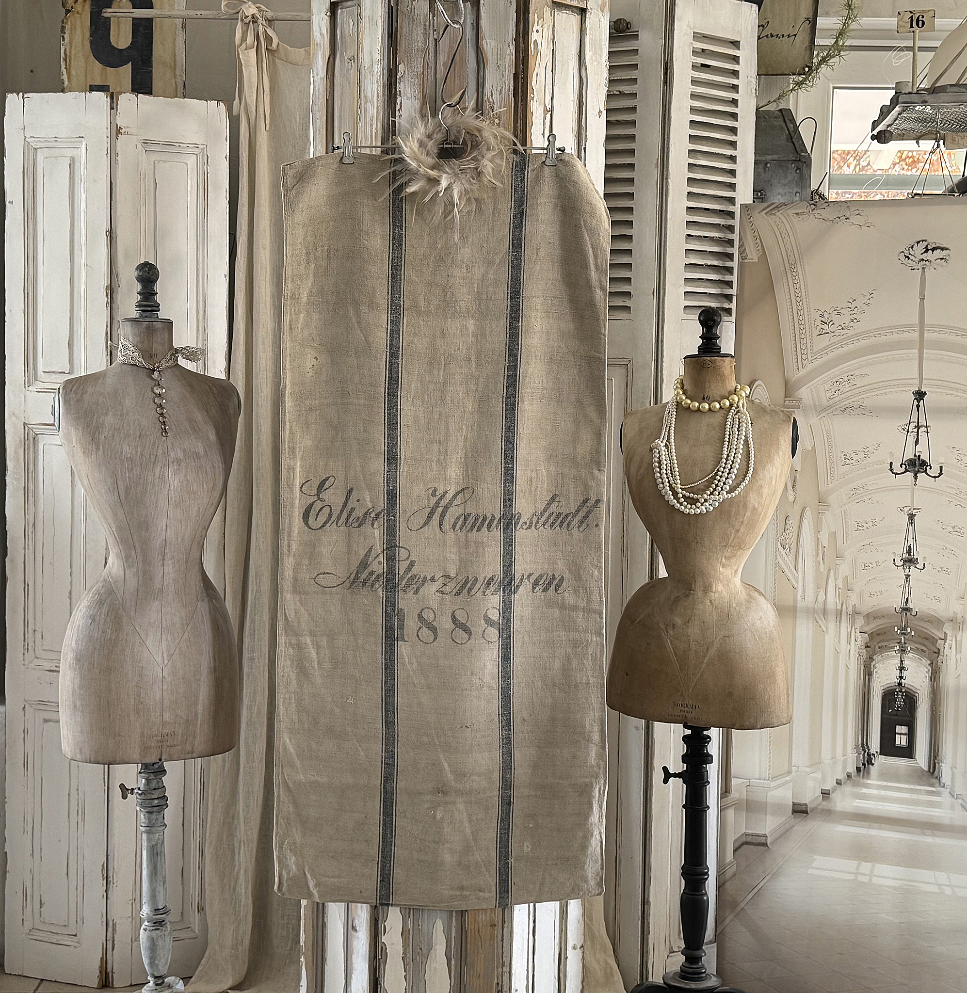 Antiker Leinsack / Mehlsack 1888***