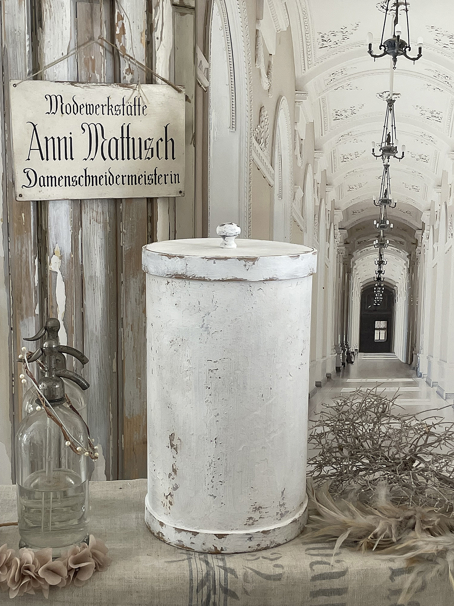 Große antike Apothekertonne Rosmarin*** Große antike Apothekertonne Rosmarin***