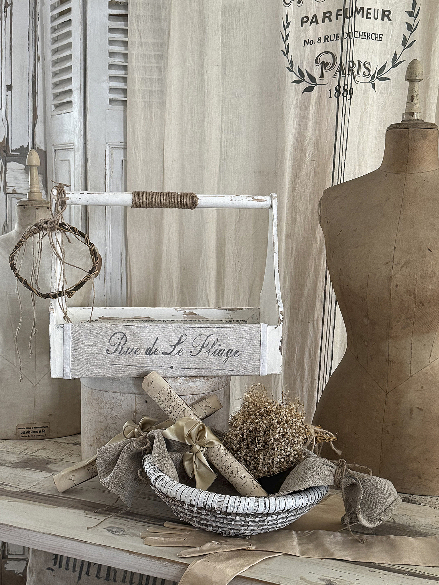 Ausgefallenes Korb-Duo – Vintage-Charme für euer Zuhause***