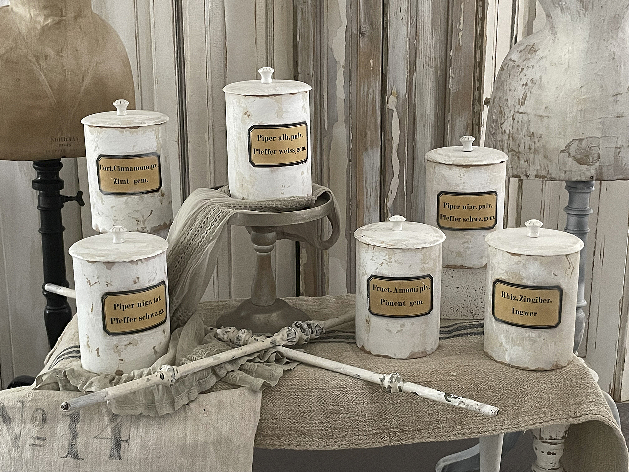 Alte Apothekerdosen Shabby***