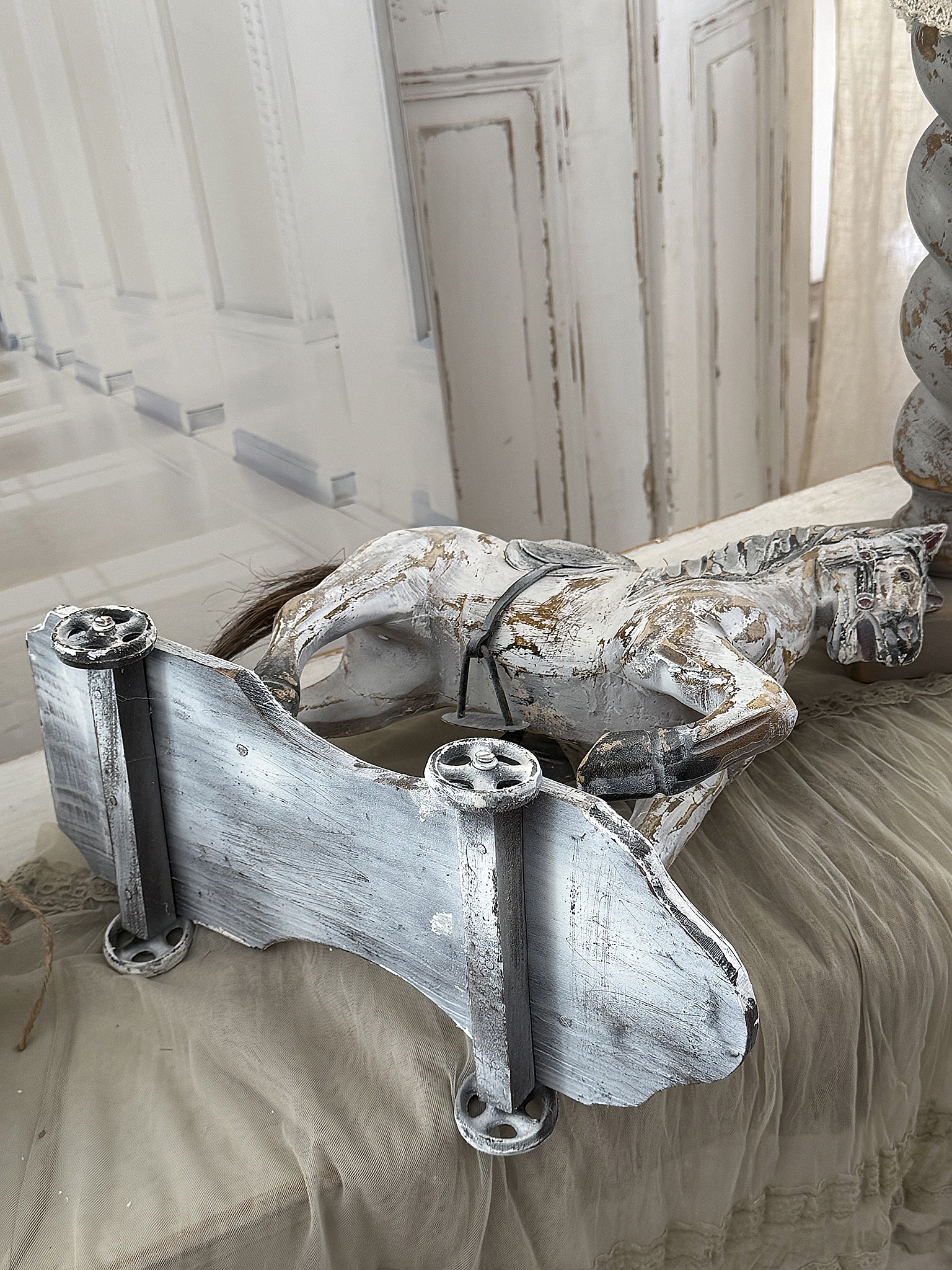 Altes Rollpferdchen im Shabby Chic*** Altes Rollpferdchen im Shabby Chic***