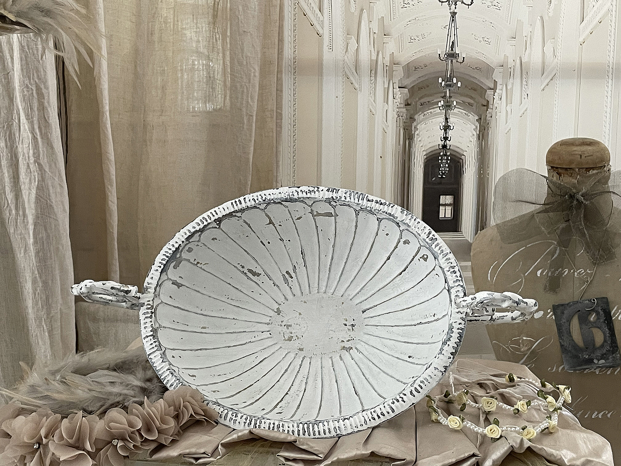 Antike ovale Schale / Jardiniere im Shabbykleid*** Antike ovale Schale / Jardiniere im Shabbykleid***