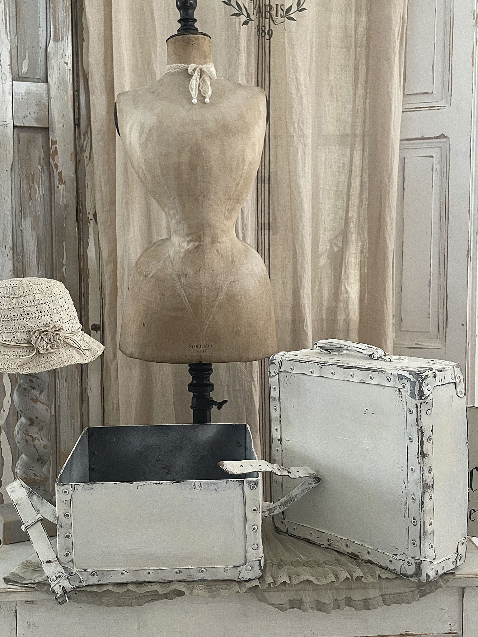Reizender alter Hutkoffer/Kiste*** Reizender alter Hutkoffer/Kiste***