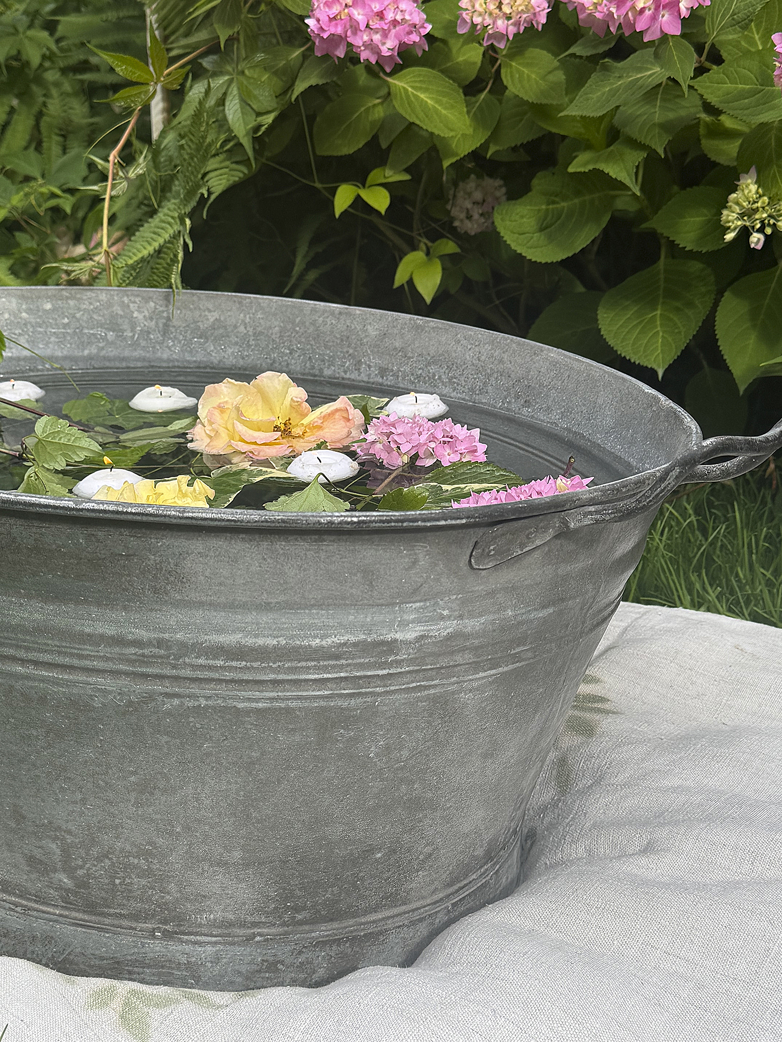 Alte Zinkwanne mit authentischer Patina – 65Liter***