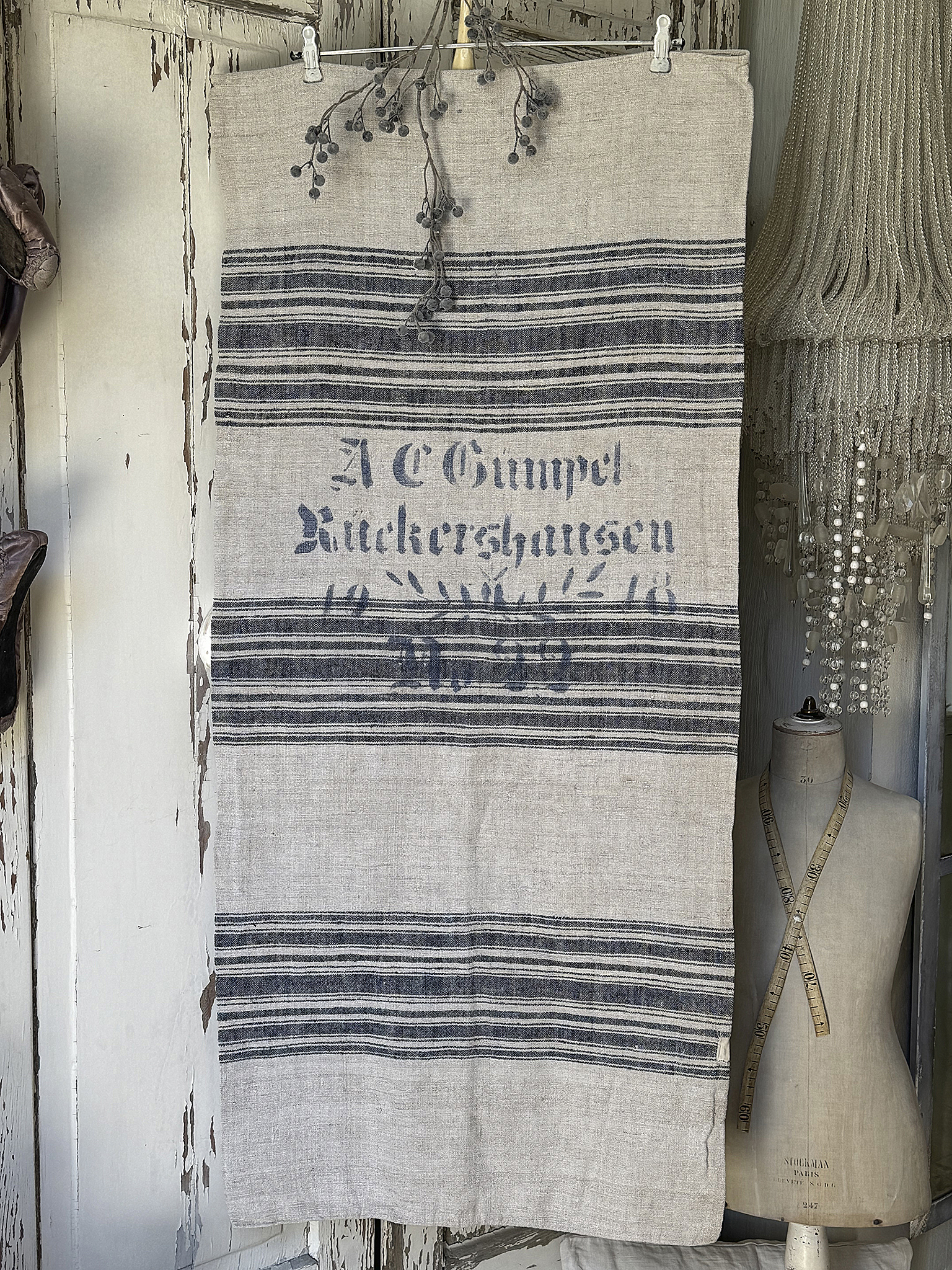 Alter Leinensack mit Originaldruck 1918***