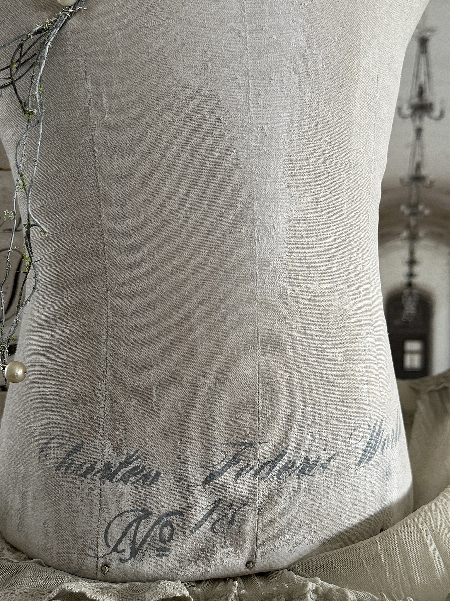 Antike romantische Schneiderpuppe / Torso Kind ***