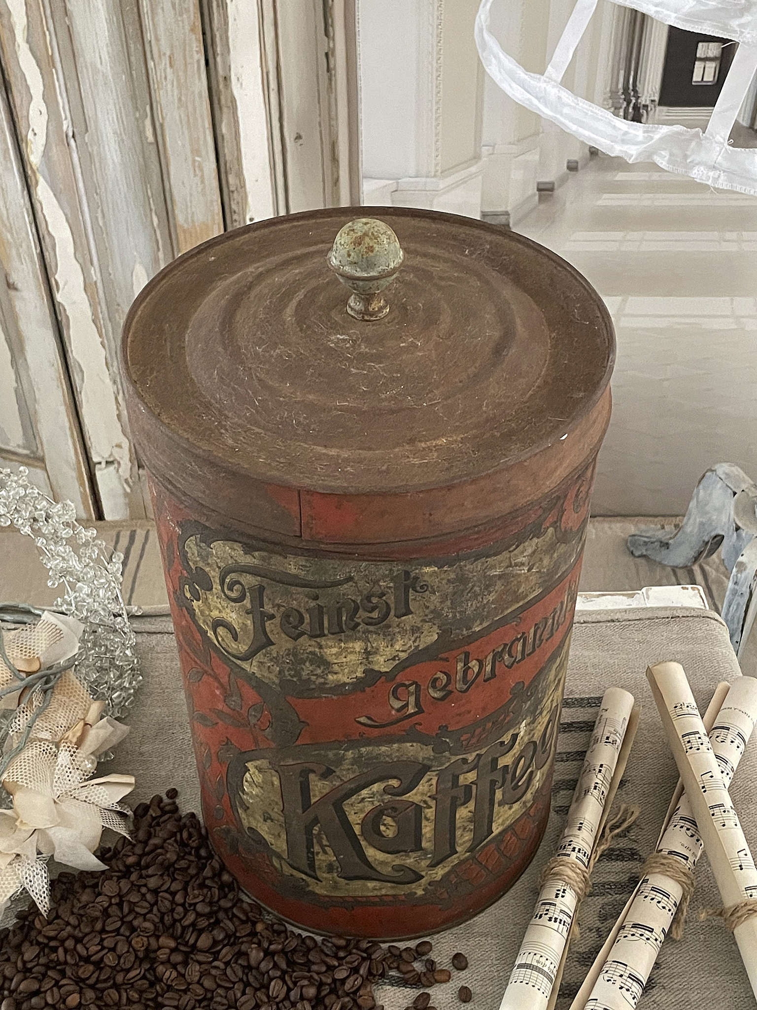 Große antike Kaffee Vintage Dose*** Große antike Kaffee Vintage Dose***
