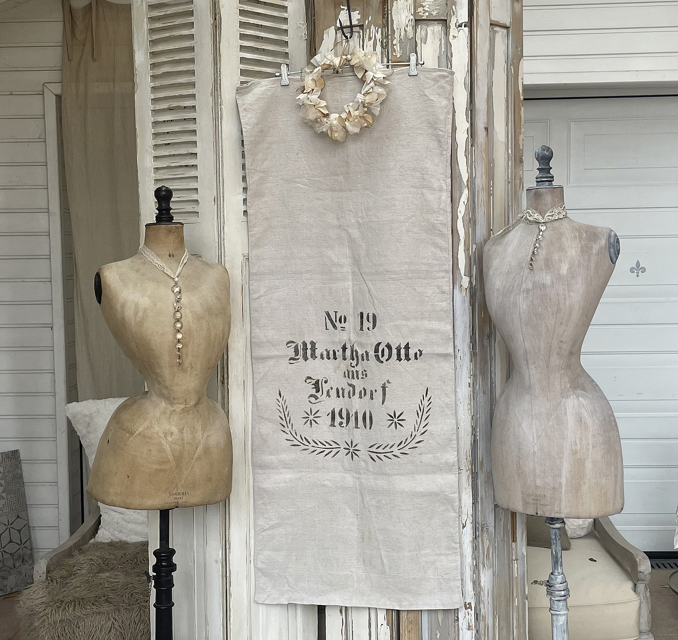 Antiker Leinensack/ Mehlsack 1910 No19***