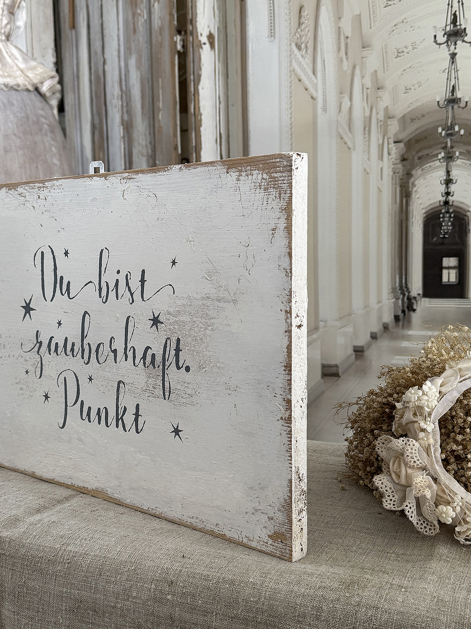 Charmantes Shabby-Holz Bild Zauberhaft***