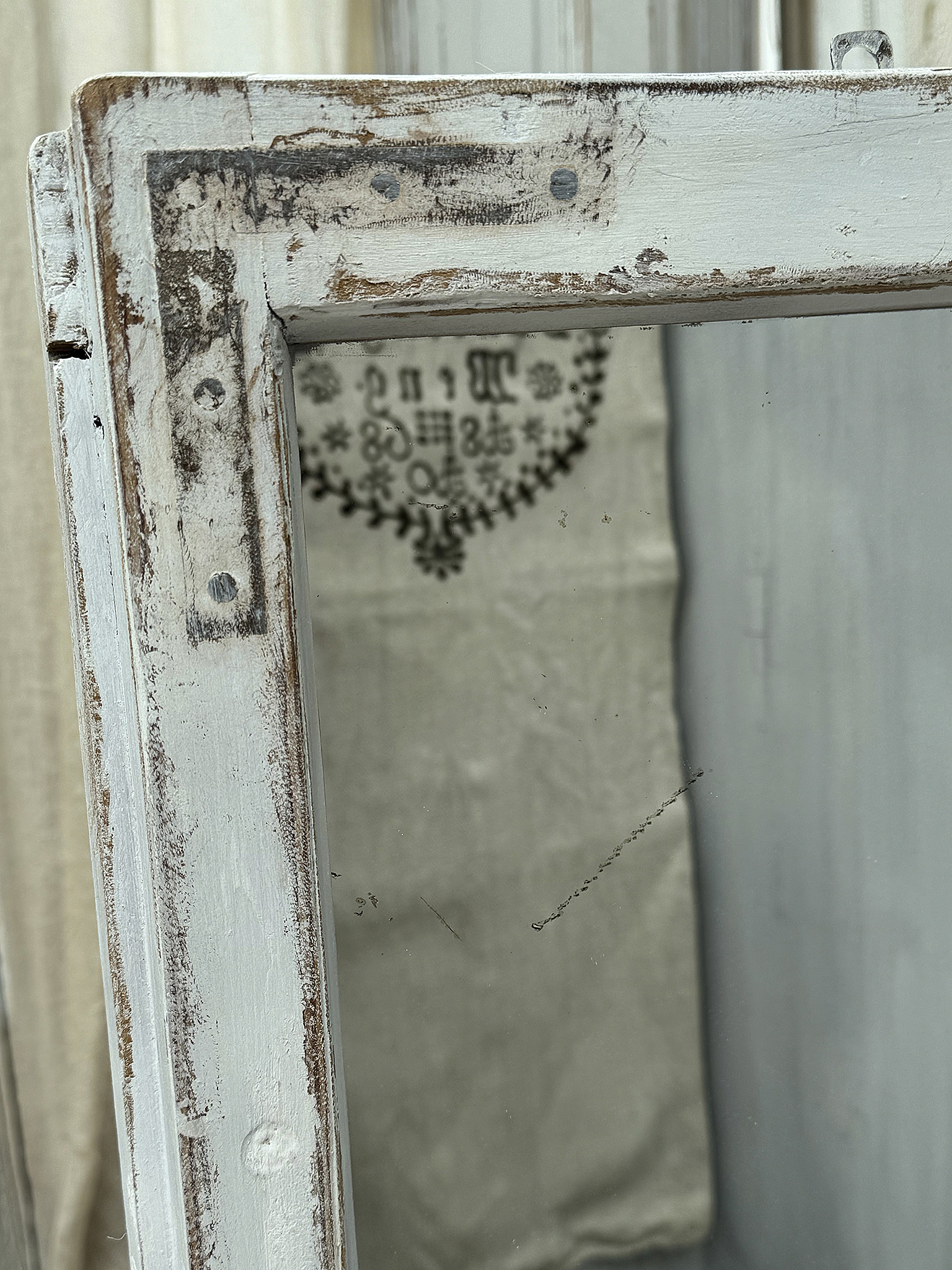 Altes Spiegelfenster mit Fensterbank*** Altes Spiegelfenster mit Fensterbank***