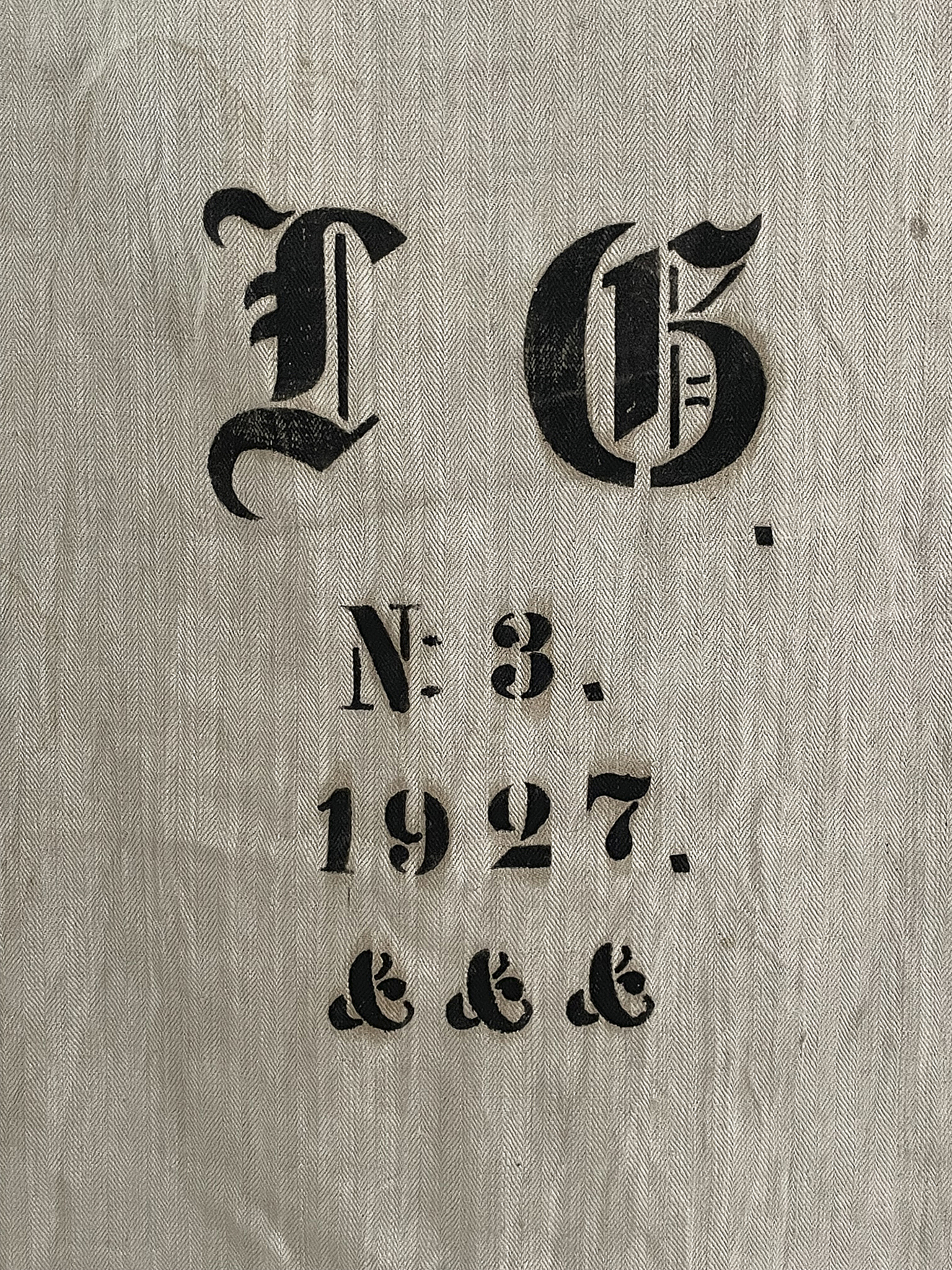 Alter Leinensack/ Mehlsack 1927*** Alter Leinensack/ Mehlsack 1927***