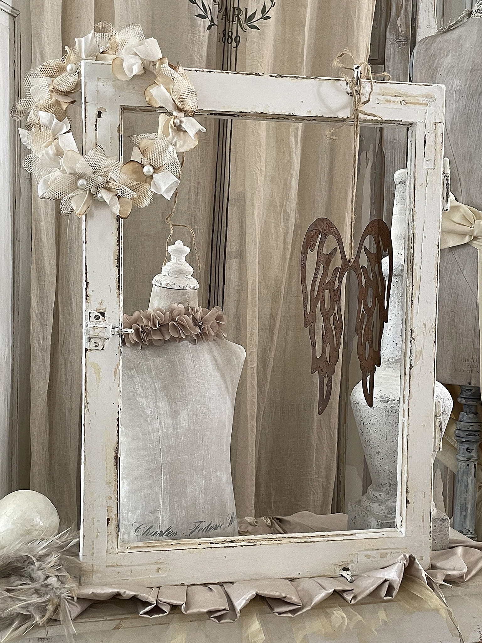 Alter Fensterflügel Shabby pur*** Alter Fensterflügel Shabby pur***