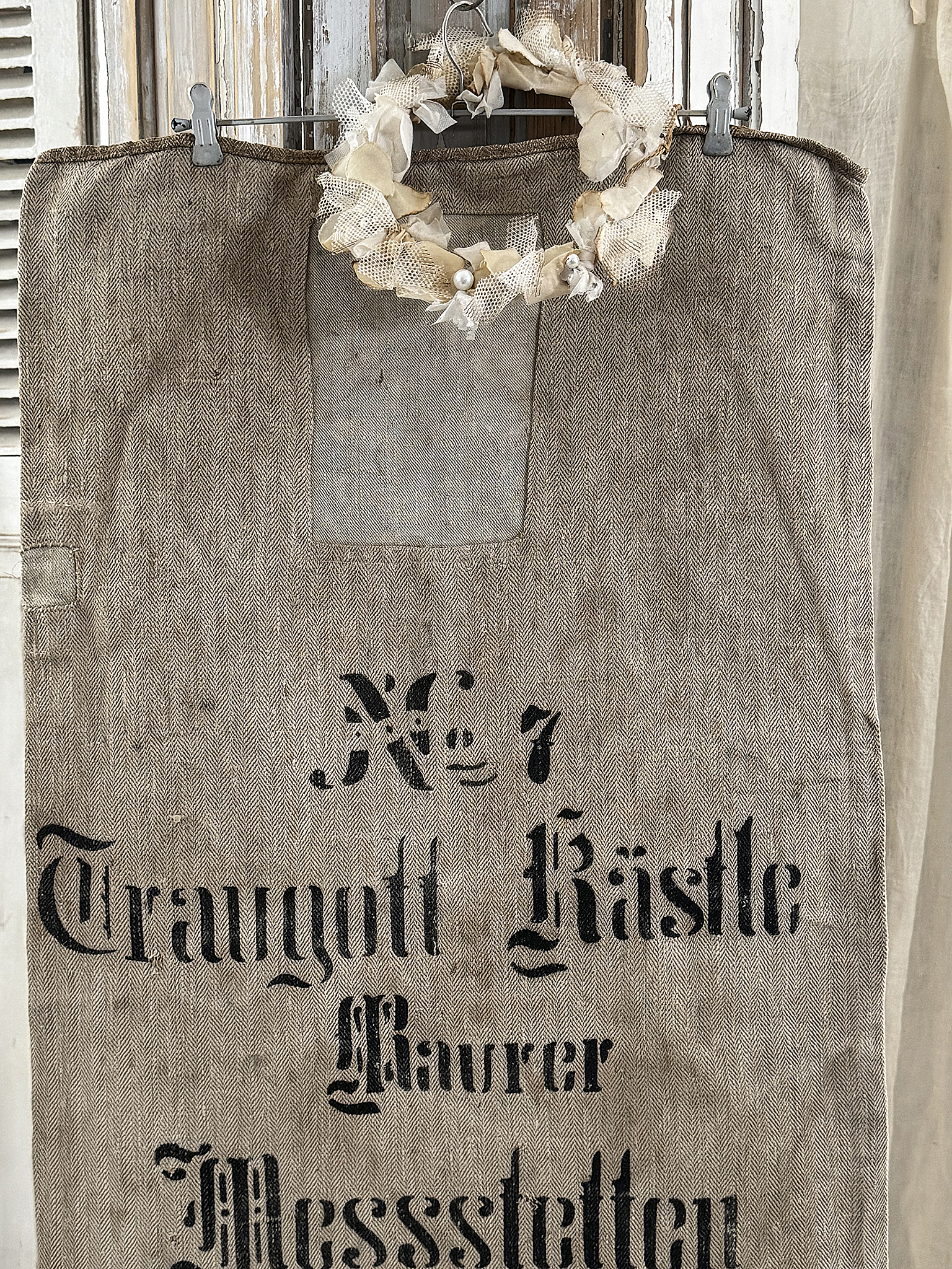 Wunderschöner alter Getreidesack von 1929 – Vintage-Unikat mit Geschichte***