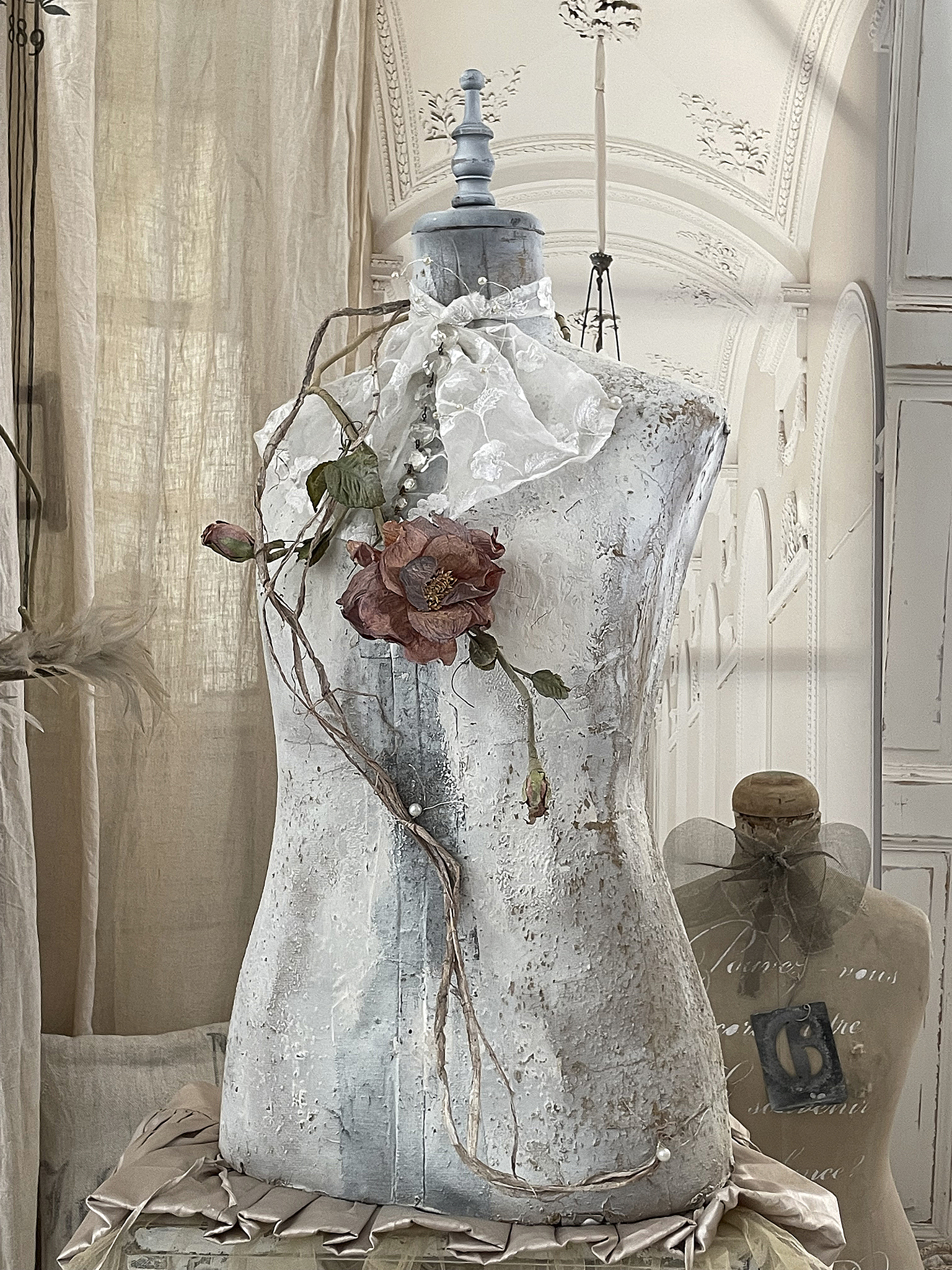 Antike Schneiderpuppe/Torso Shabby-Pur Antike Schneiderpuppe/Torso Shabby-Pur