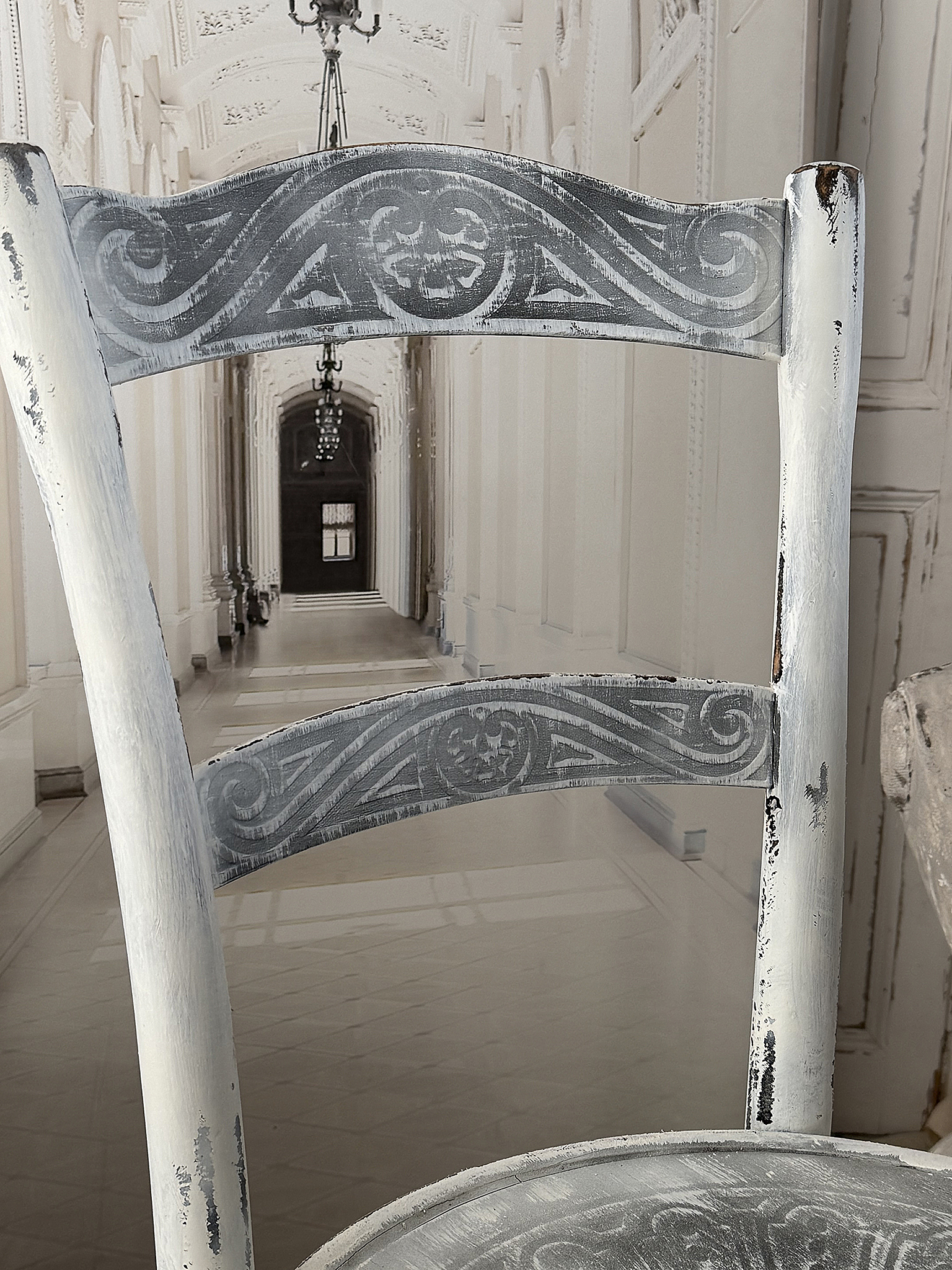 Antiker Bugholz-Thonet-Stuhl im zauberhaften Shabby Chic***