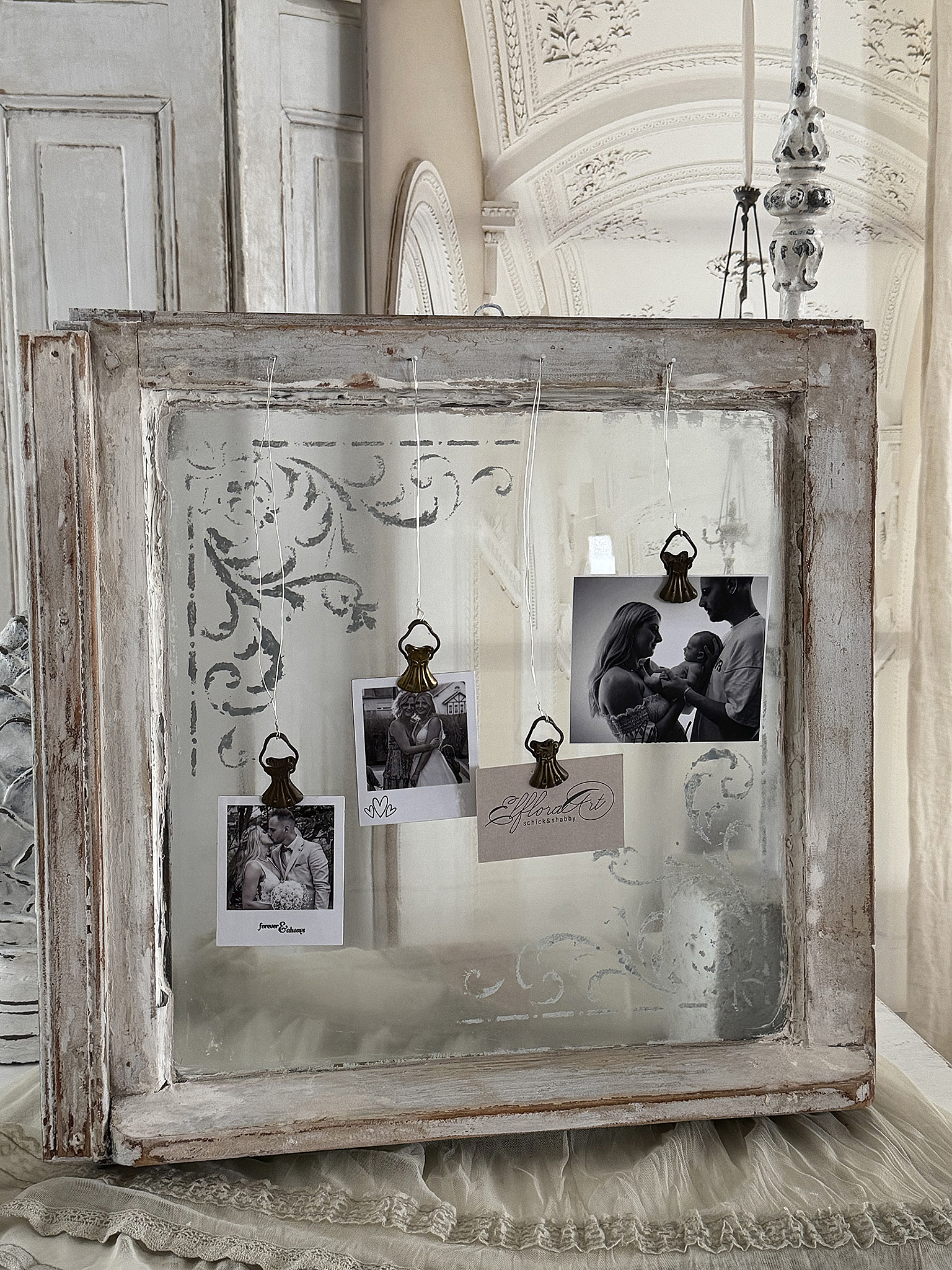 Kleines antikes Fenster – Memo-Board mit Charme*** Kleines antikes Fenster – Memo-Board mit Charme***