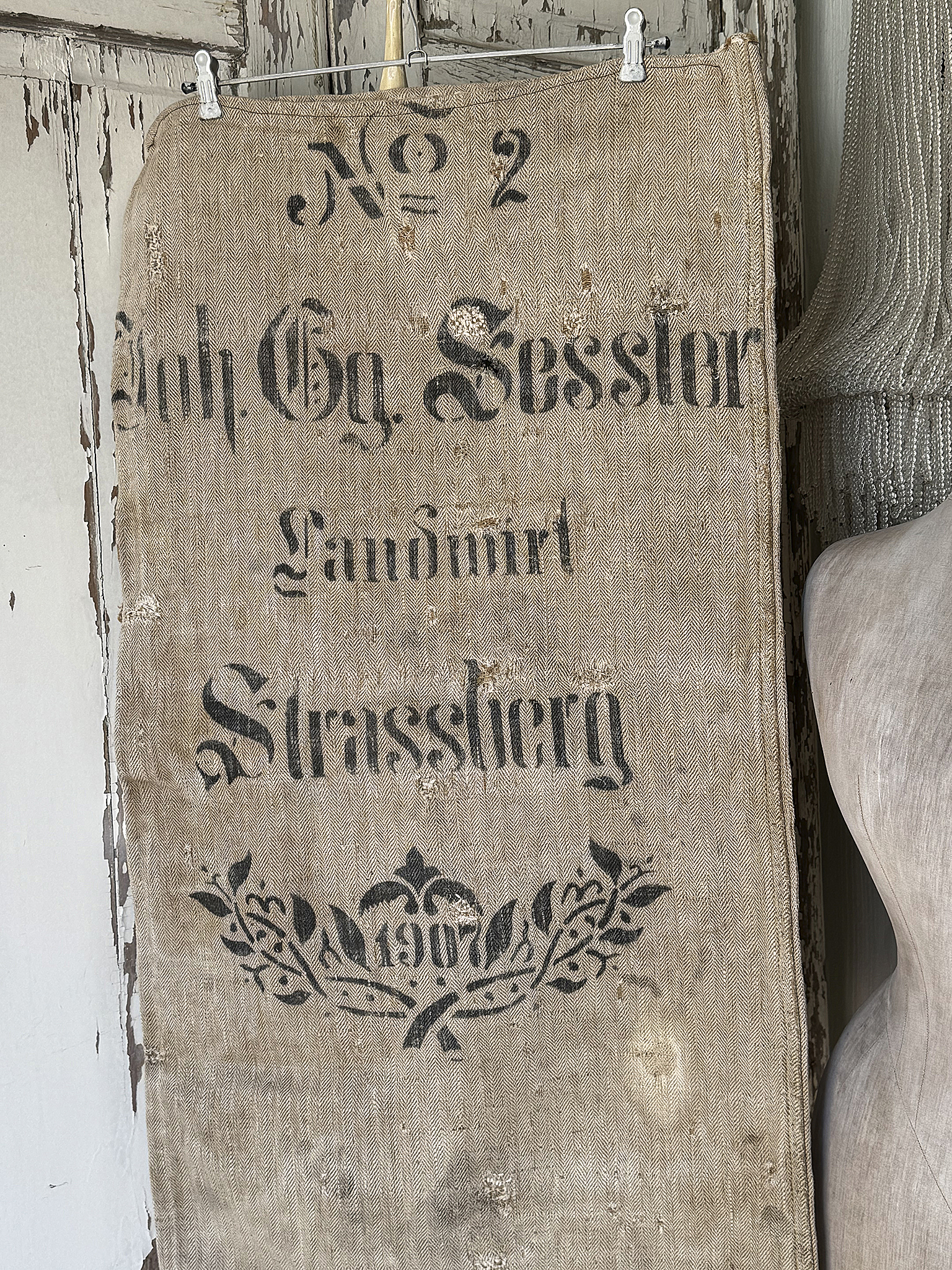  Antiker Leinensack aus dem Jahre 1907 – ein ehrliches Stück Vergangenheit***