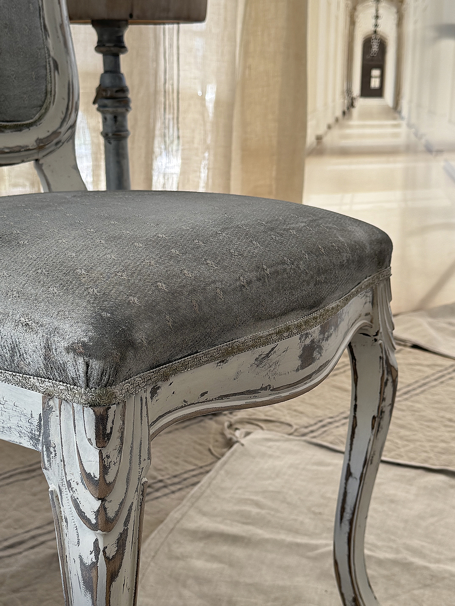  Wertiger Chippendale-Stuhl Brocante***