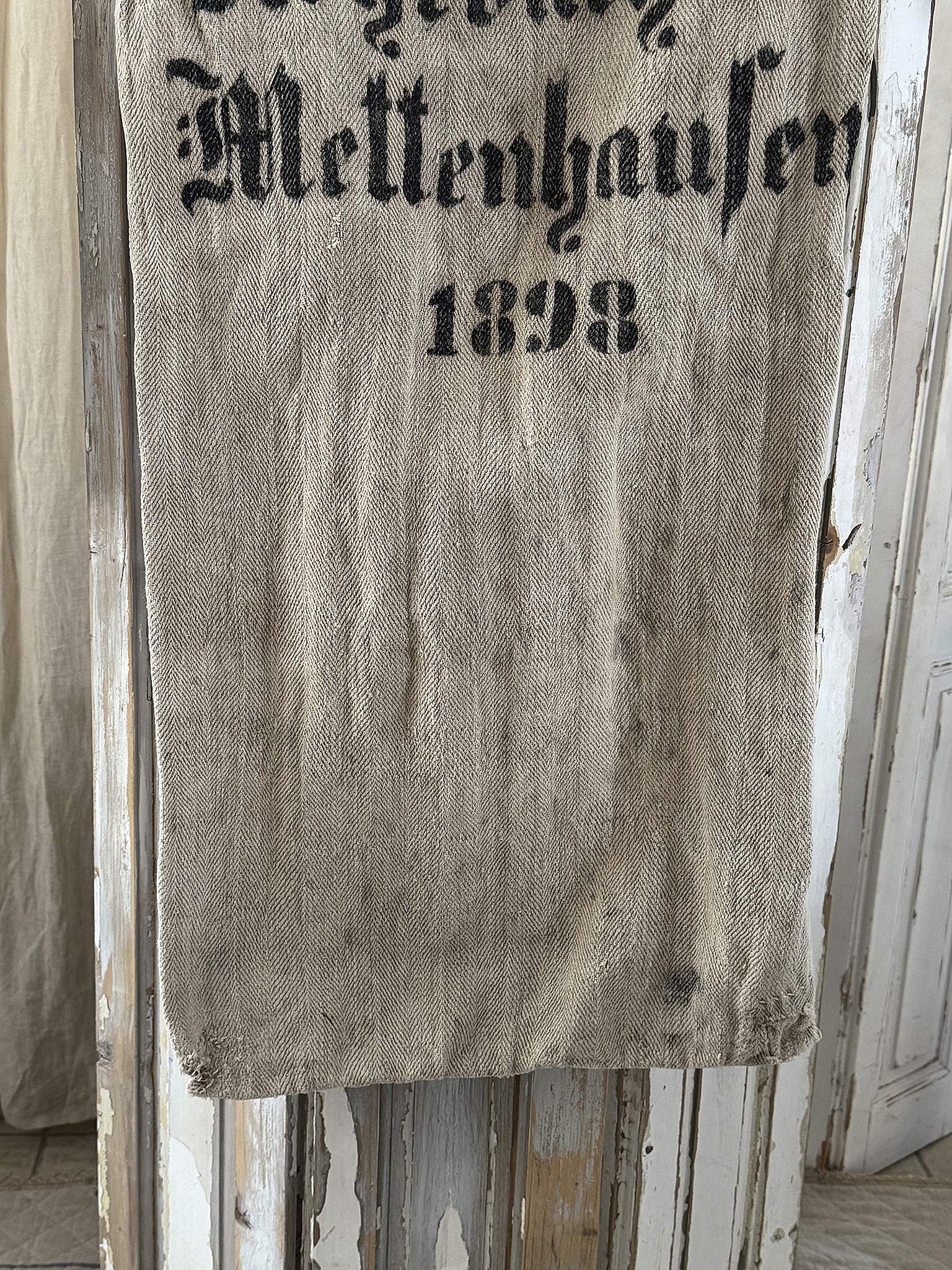 Antiker Leinensack/ Getreidesack 1898***