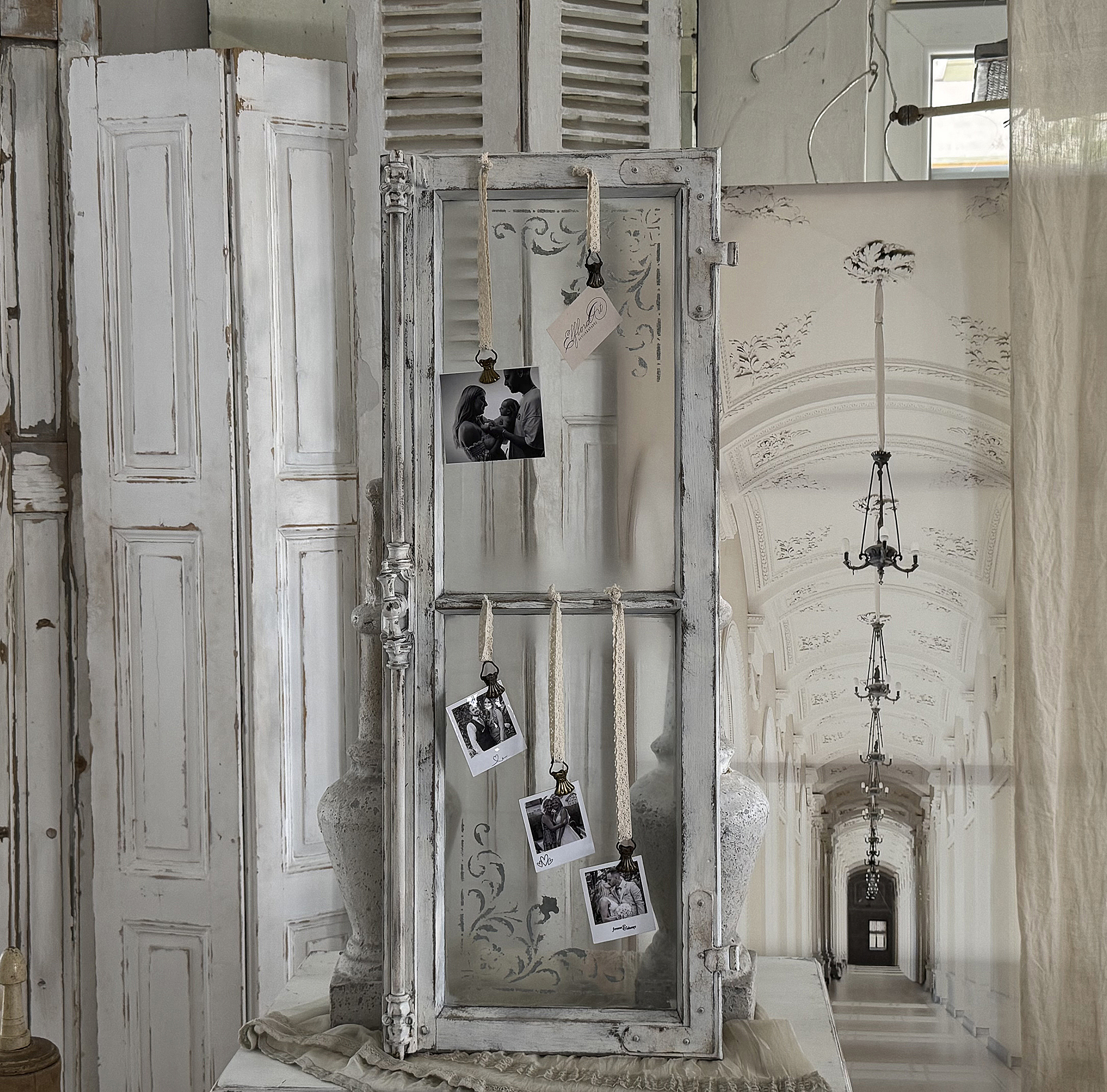 Antikes Sprossenfenster – Memo-Board Unikat*** Antikes Sprossenfenster – Memo-Board Unikat***