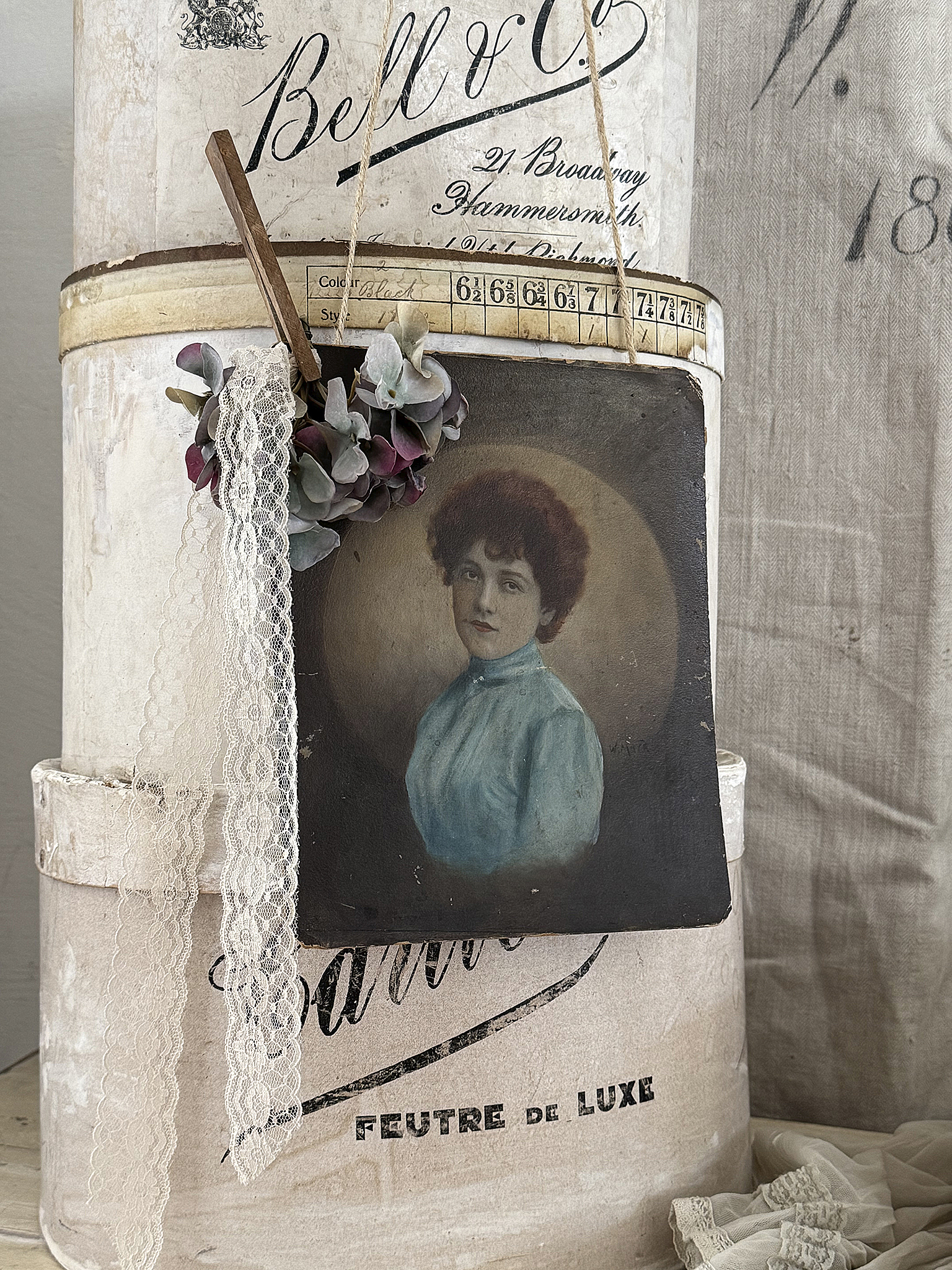 Dose mit Bild Art-Deco Dose mit Bild Art-Deco