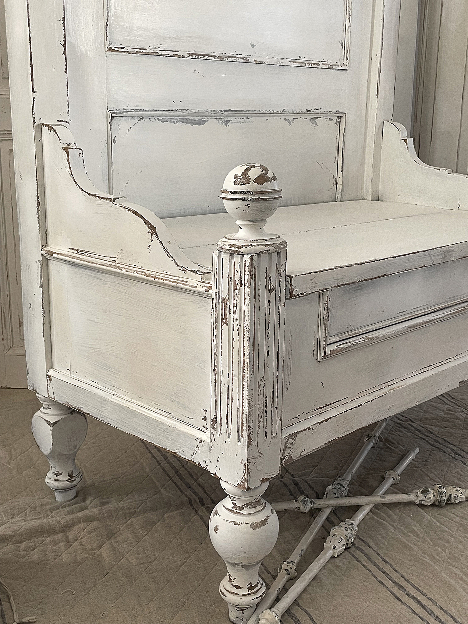 Antike Gründerzeit- Truhenbank shabbychic***