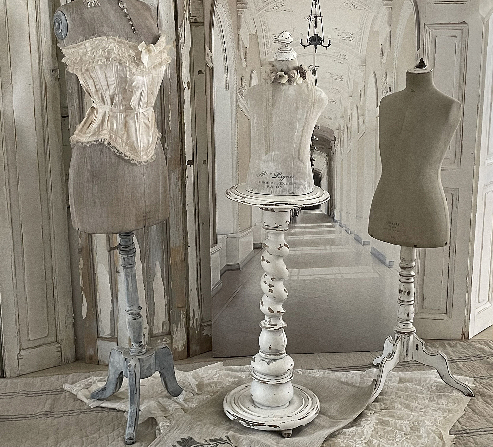 Antike große Holzsäule Shabby-Chic*** Antike große Holzsäule Shabby-Chic***
