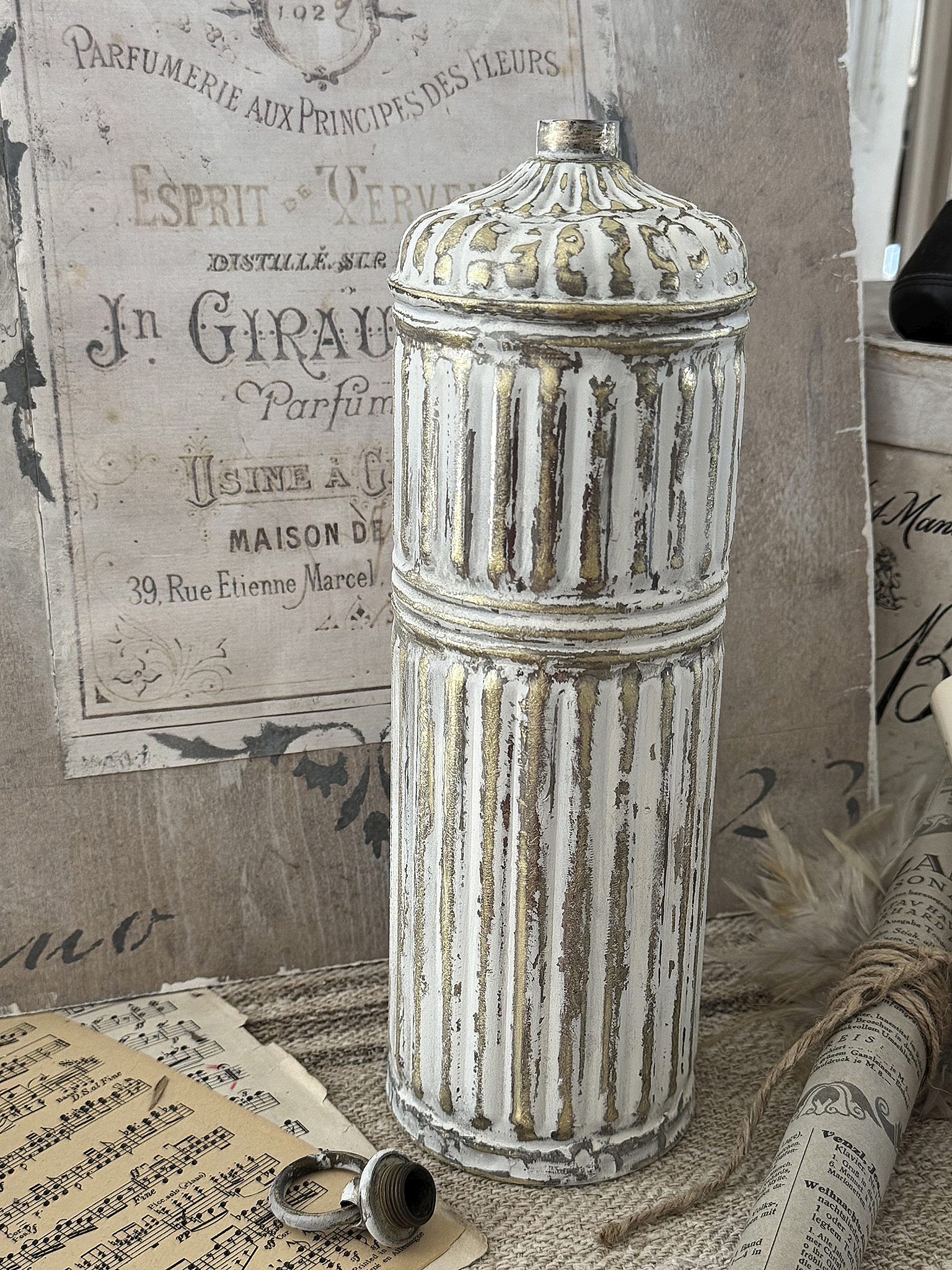 Elegante ausgefallene Messingflasche*** Elegante ausgefallene Messingflasche***