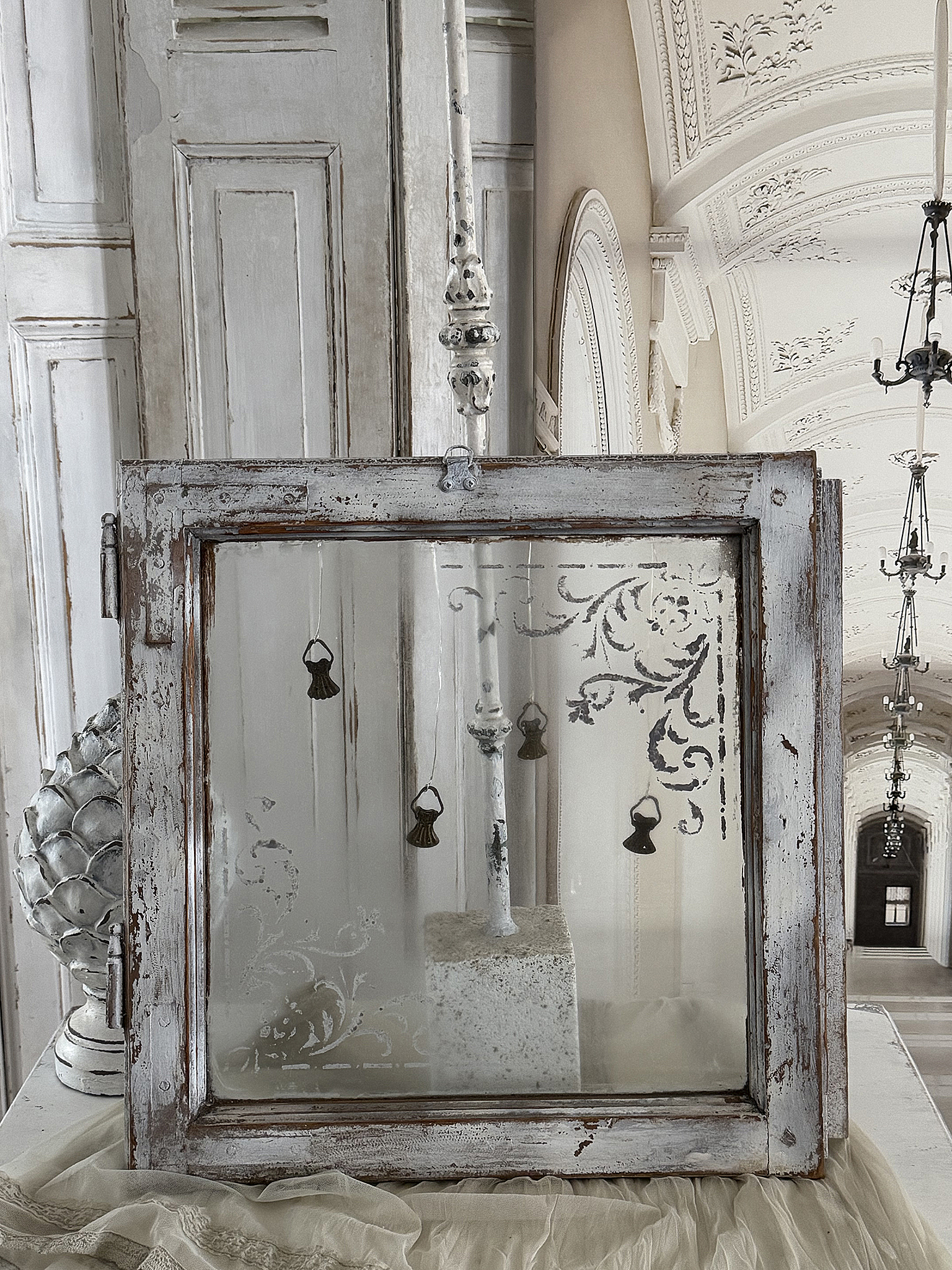 Kleines antikes Fenster – Memo-Board mit Charme*** Kleines antikes Fenster – Memo-Board mit Charme***