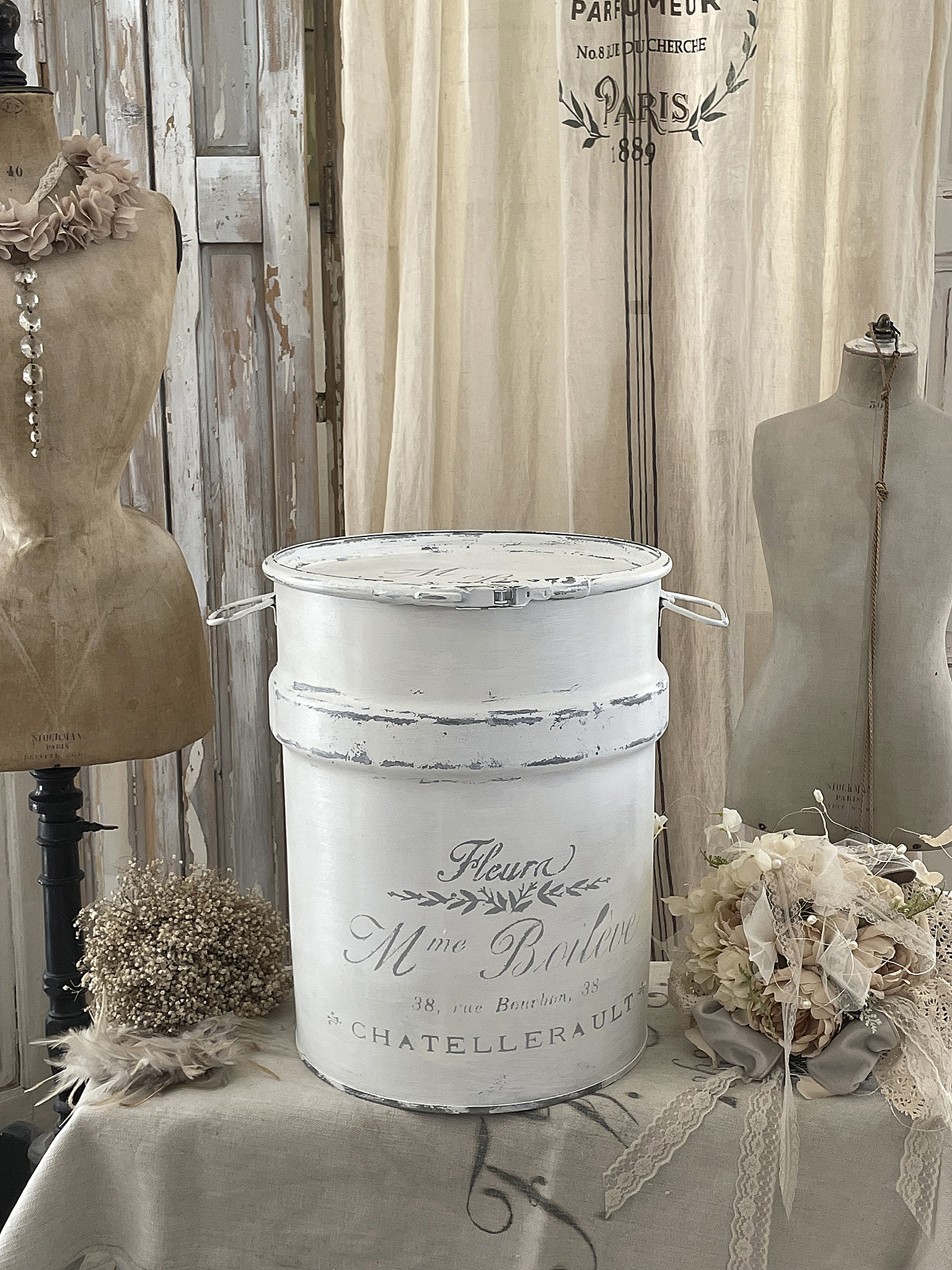 Tonne aus Aluminium Fleura*** Tonne aus Aluminium Fleura***