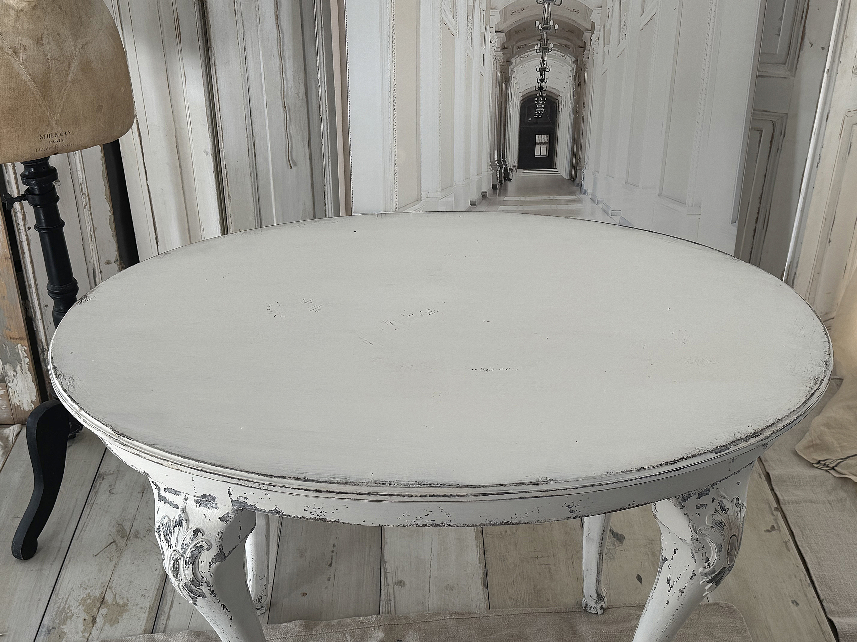 Antiker Louis-Philippe-Tisch im authentischen Shabby-Look***