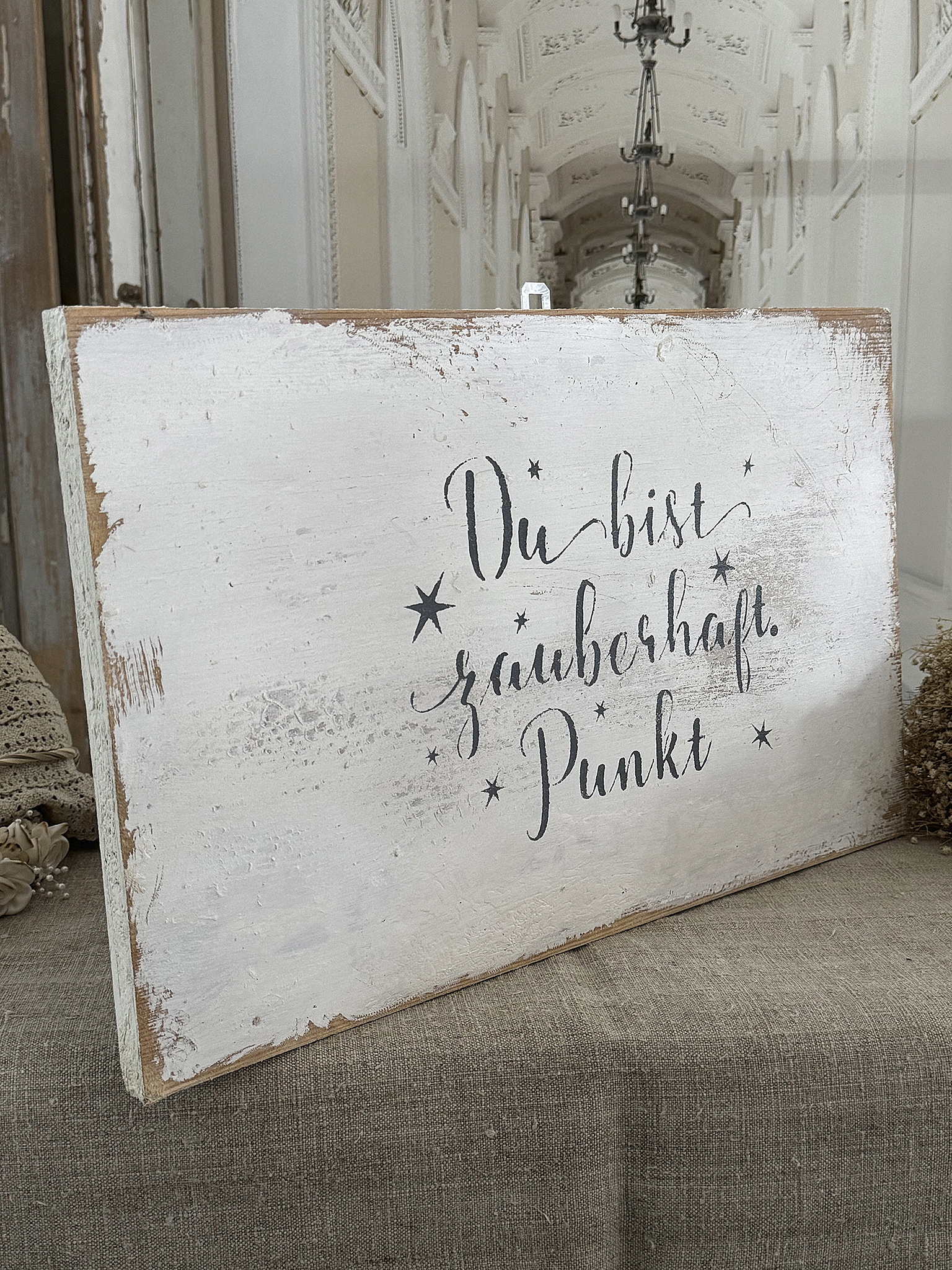 Charmantes Shabby-Holz Bild Zauberhaft***