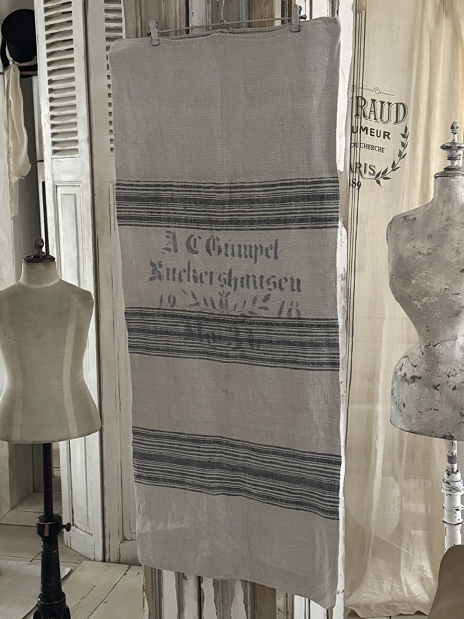 Alter Leinensack mit Originaldruck 1918***