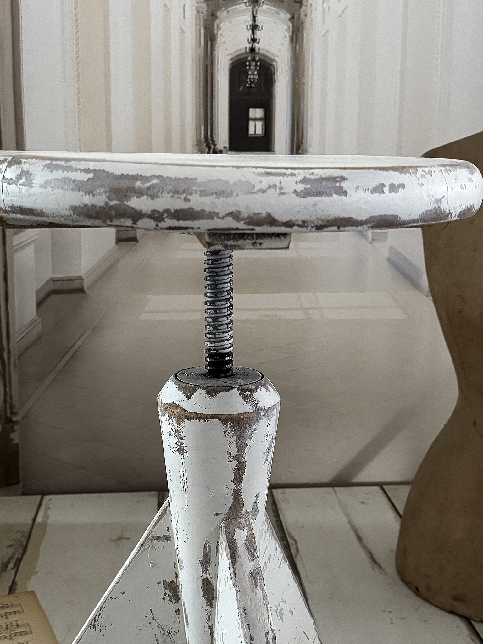 Alter, wertiger Klavierhocker im Shabby-Stil***