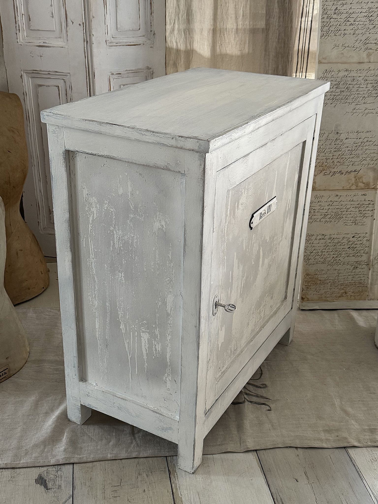 Brocante alter Ladenschrank Reis III***