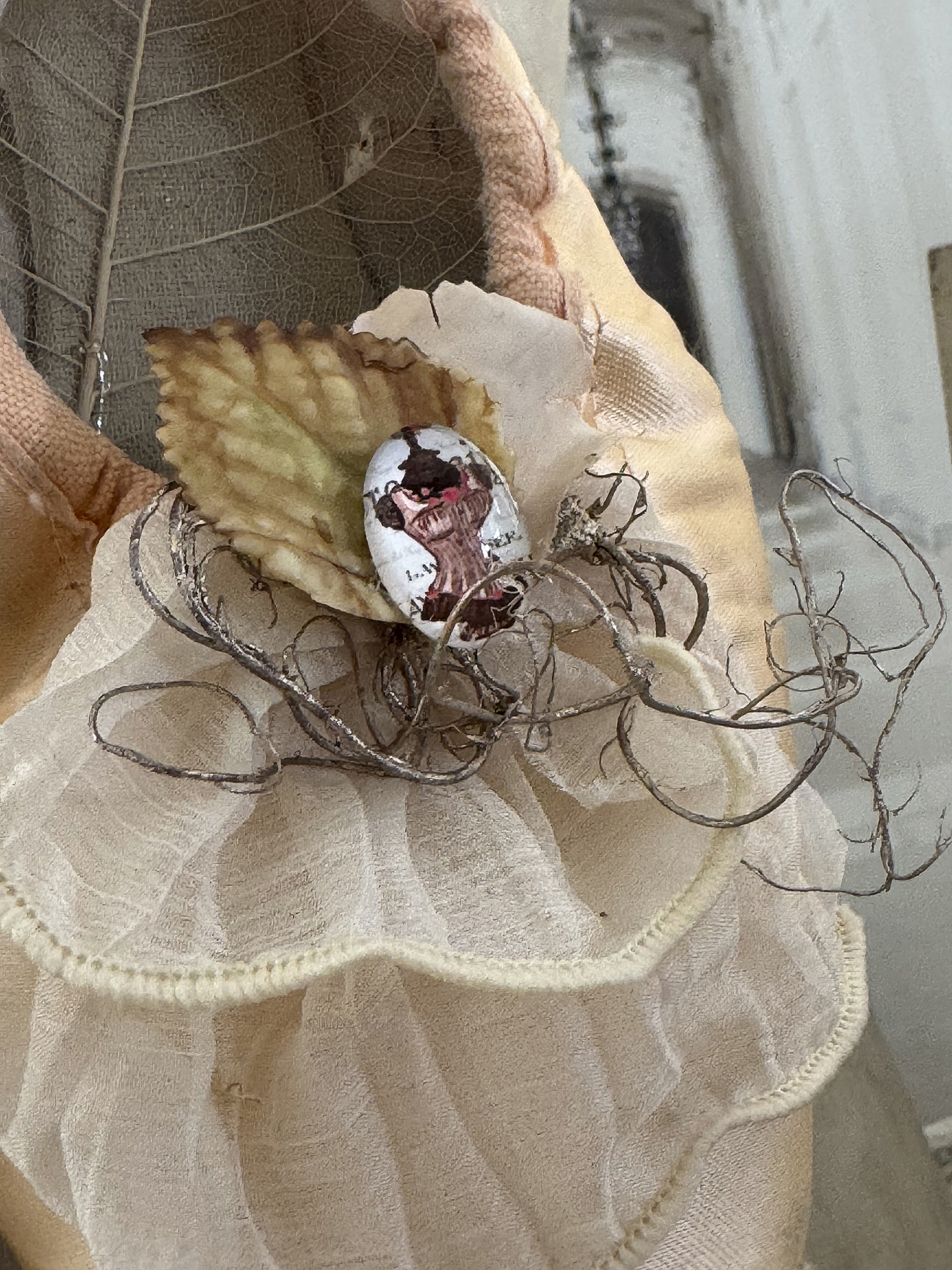 Romantisches Vintage-Gehänge aus alten Ballettschuhen 2***