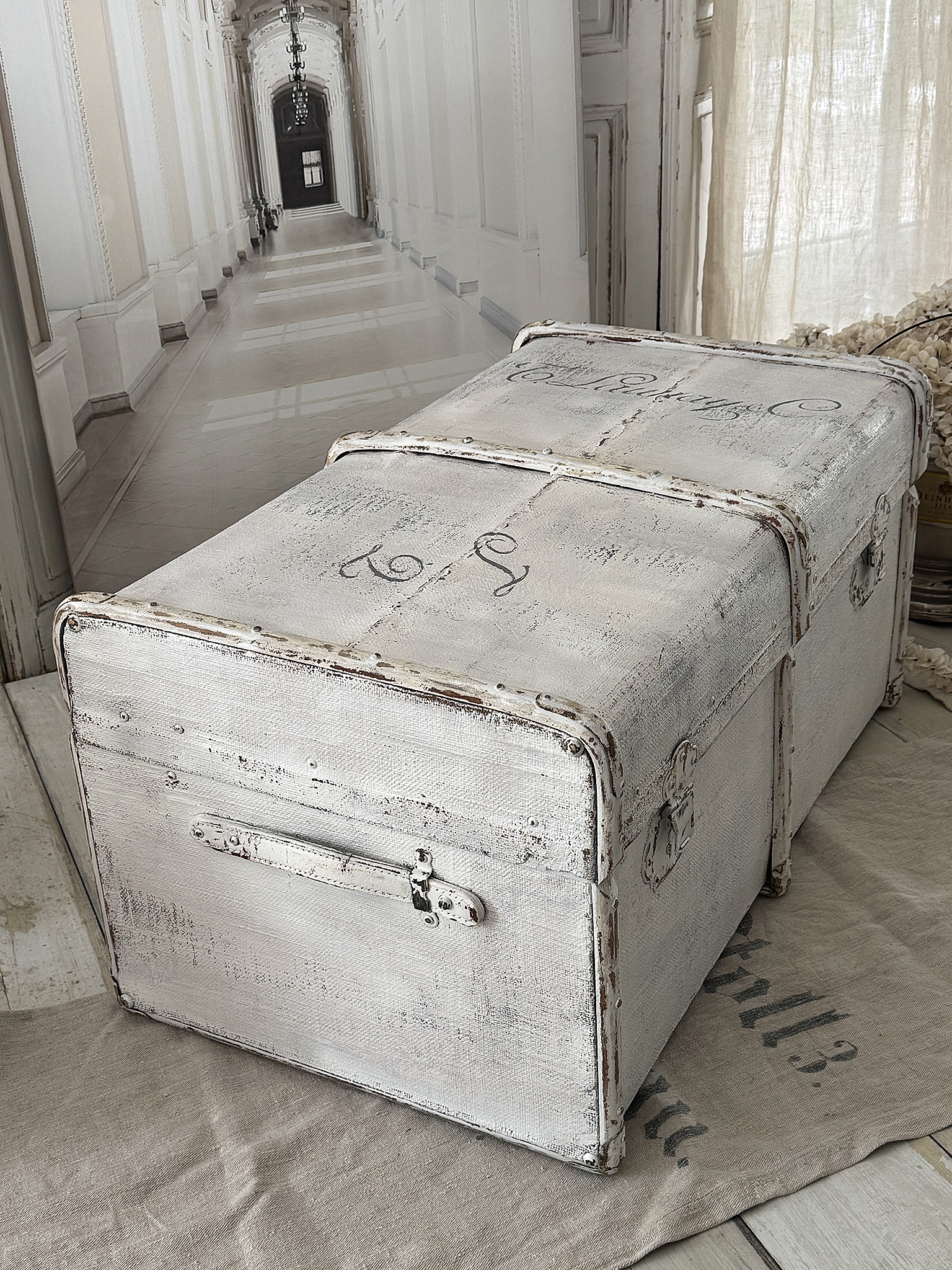 Antiker Überseekoffer über 100 Jahre – Shabby Chic – Reisetruhe / Couchtisch – Unikat***