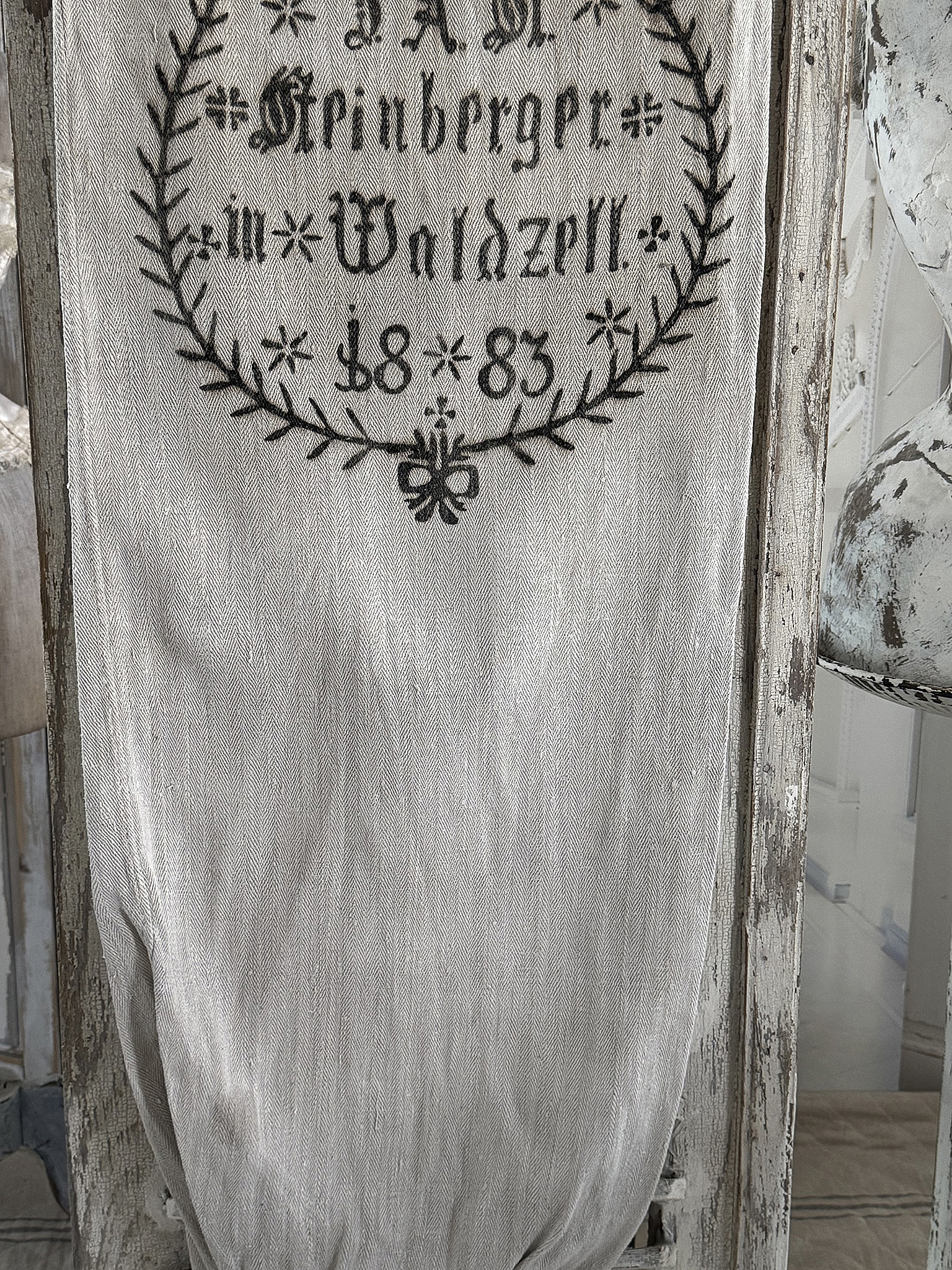 Historischer Leinensack von 1883 mit Originaldruck***