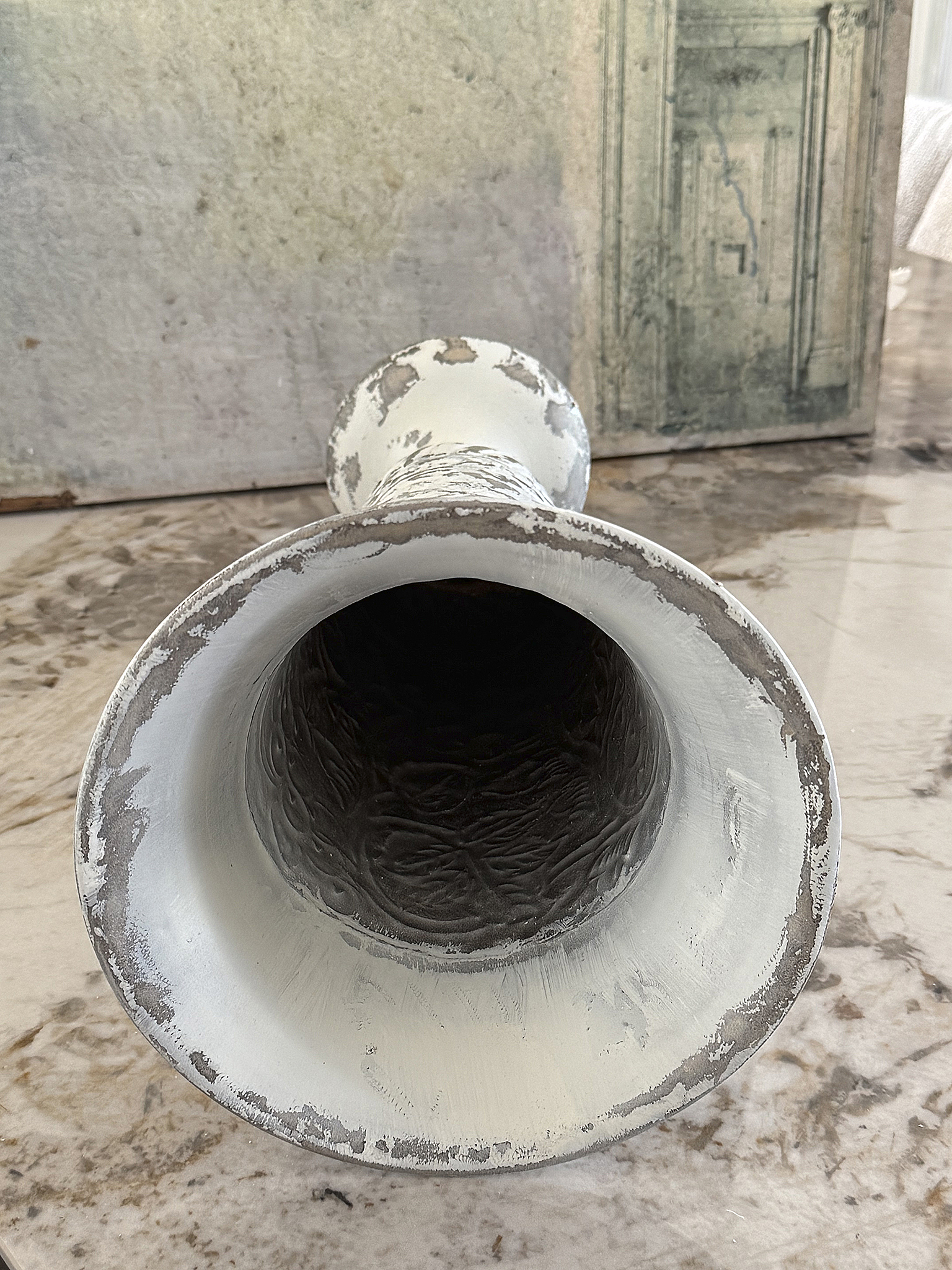 Elegante Vintage-Vase aus Frankreich mit Shabby-Charme***
