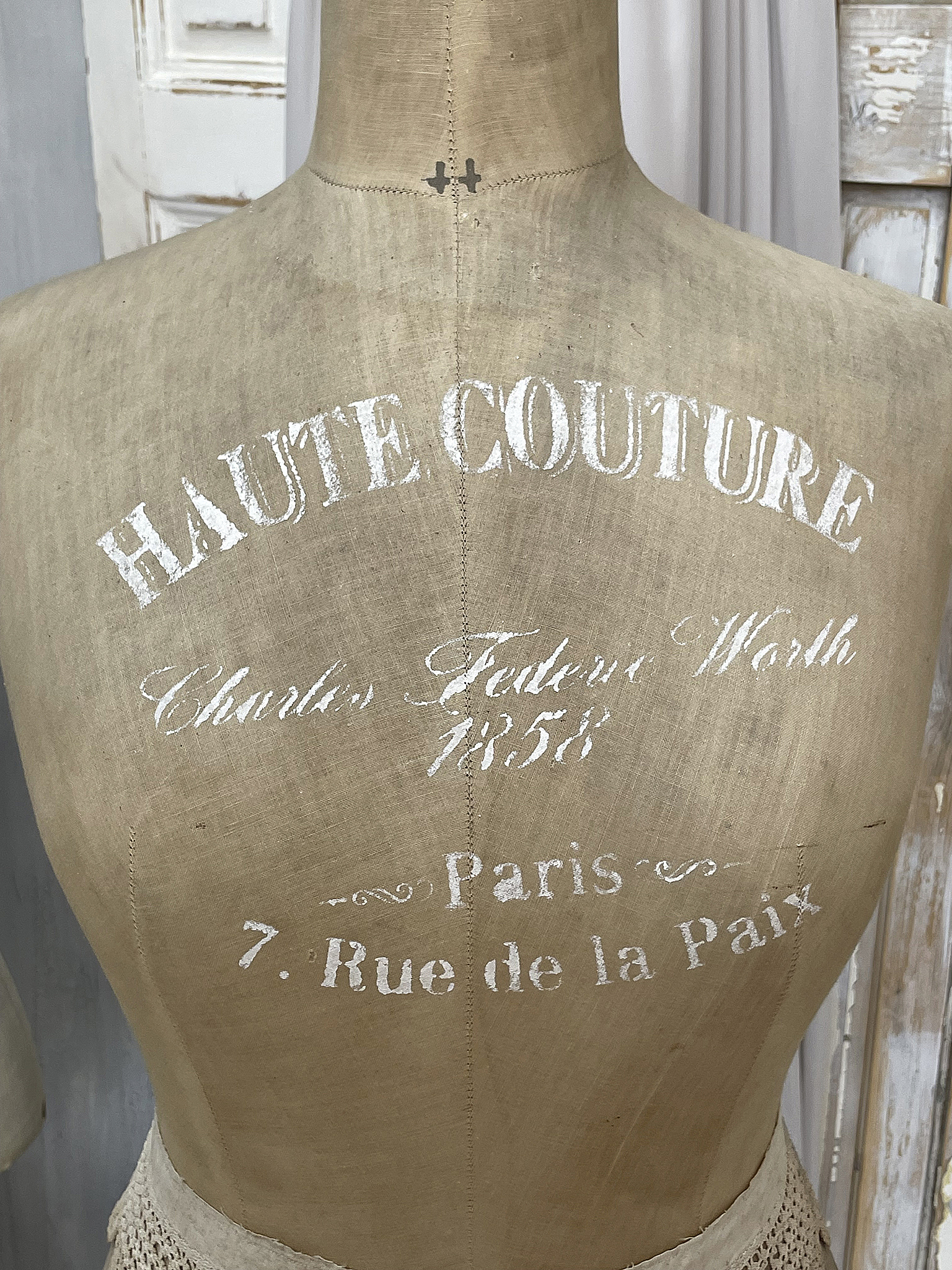 Antike Schneiderpuppe Haute Couture***