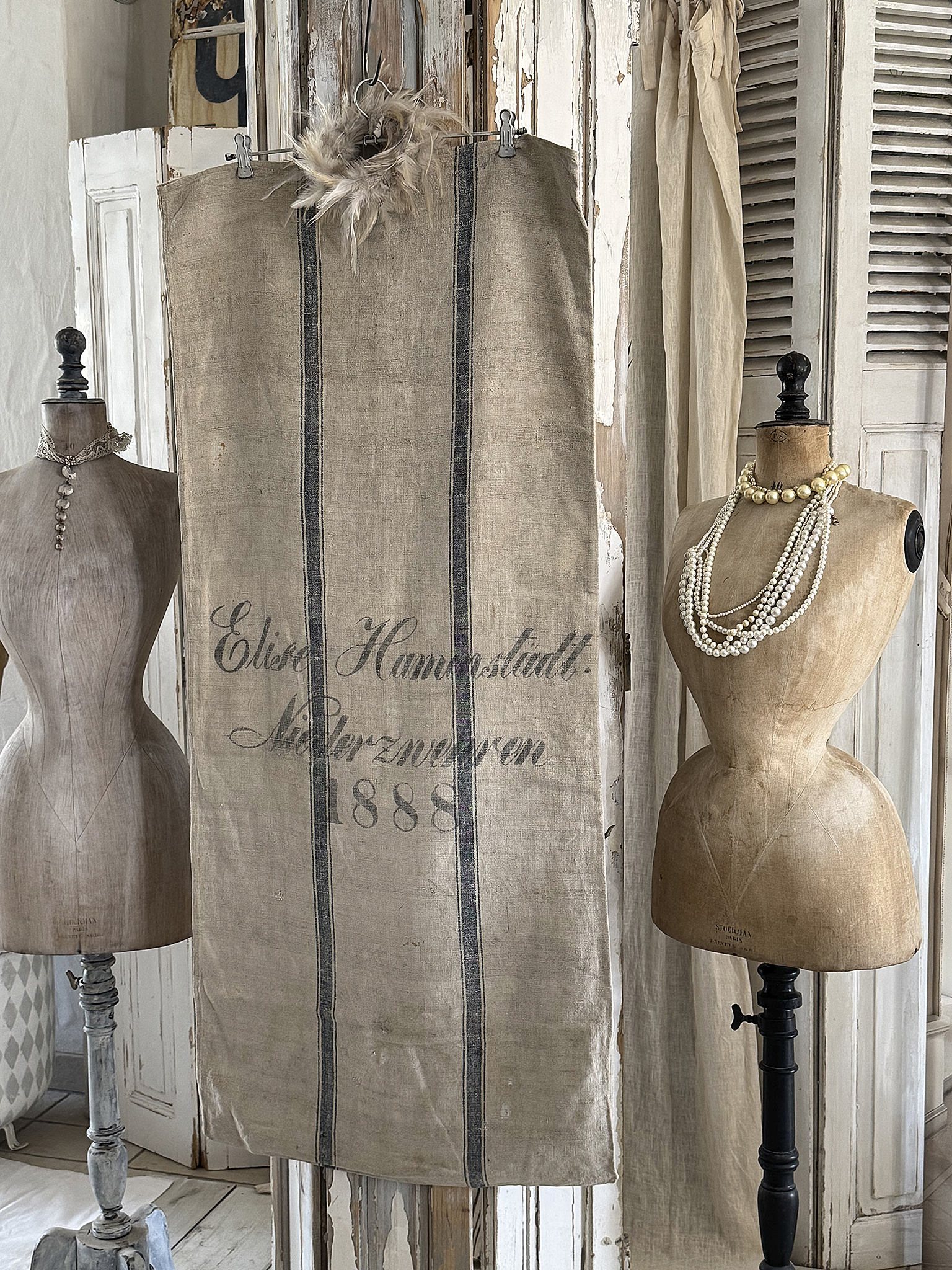 Antiker Leinsack / Mehlsack 1888***