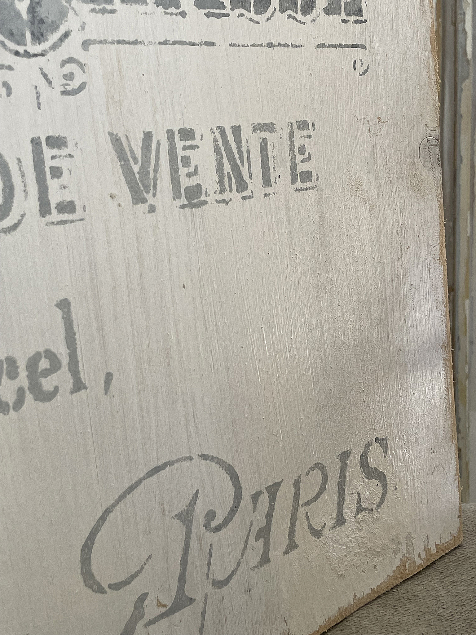 Vintage Holzschild mit Aufschrift aus Paris Dekoratives Holzschild mit französischer Beschriftung, nostalgisches Design