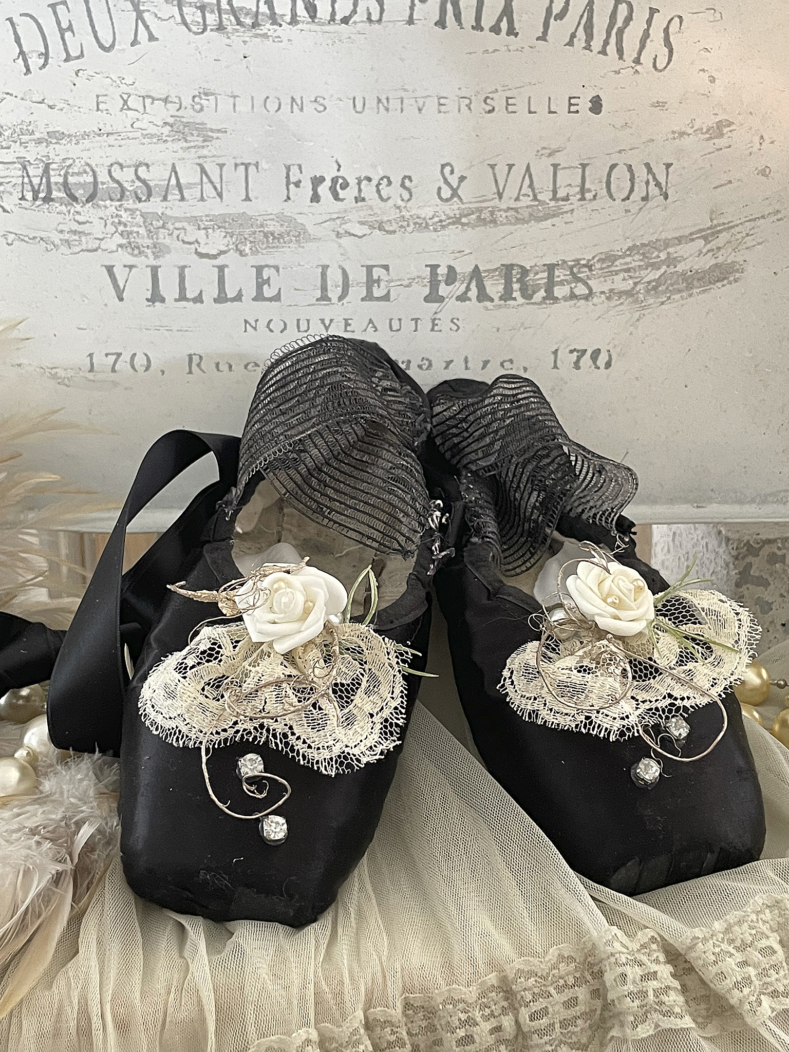 Ballettschuhe Black swan weiß-creme 